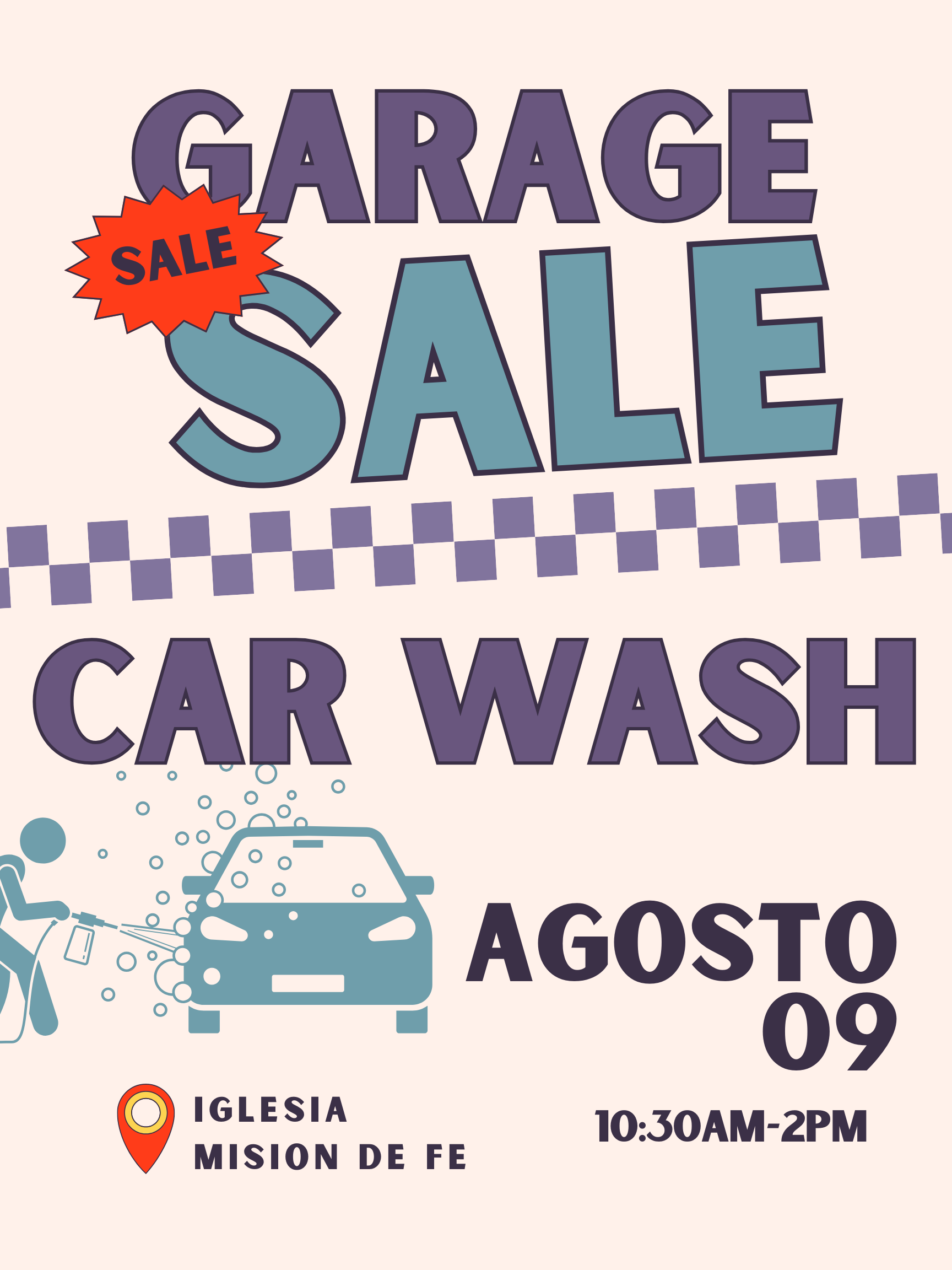 CAR WASH & GARAGE SALE