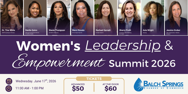 Balch Springs Chamber Women’s Leadership and Empowerment Summit