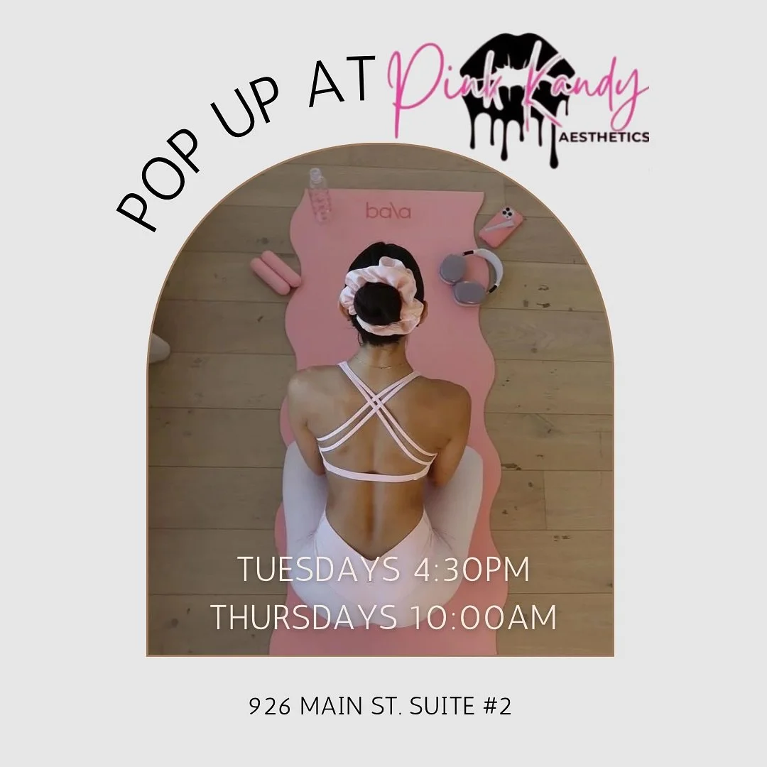 Where are all our HEIGHTS ladies at?! 💘 

Surprise✨ we are COMING TO YOU! 
Beginning October 2nd, join us as we collaborate with @pinkkandyaesthetics to bring you our Pilates &amp; Barre specialities! 💋 

▪️Tuesdays- 4:30pm SCULPT w/ Brittany
▪️Thu