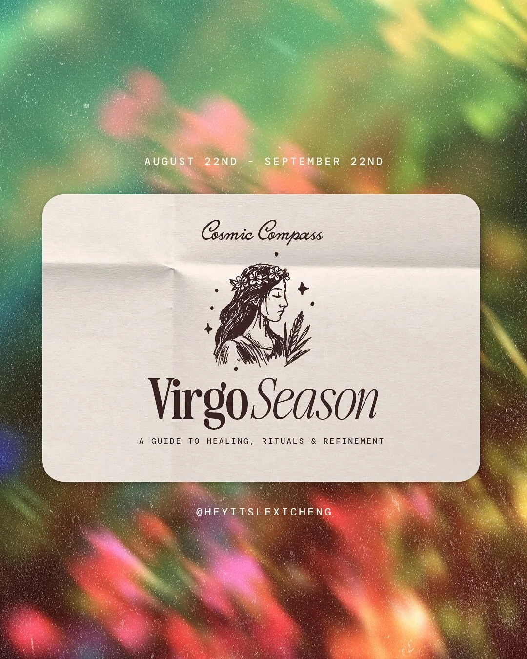 Virgo season has officially entered the chat

If Leo season had you bouncing from one social thing to the next, soaking up every last drop of summer, you might be waking up now thinking: damn, it&rsquo;s time to lock in.

But don&rsquo;t forget: Virg