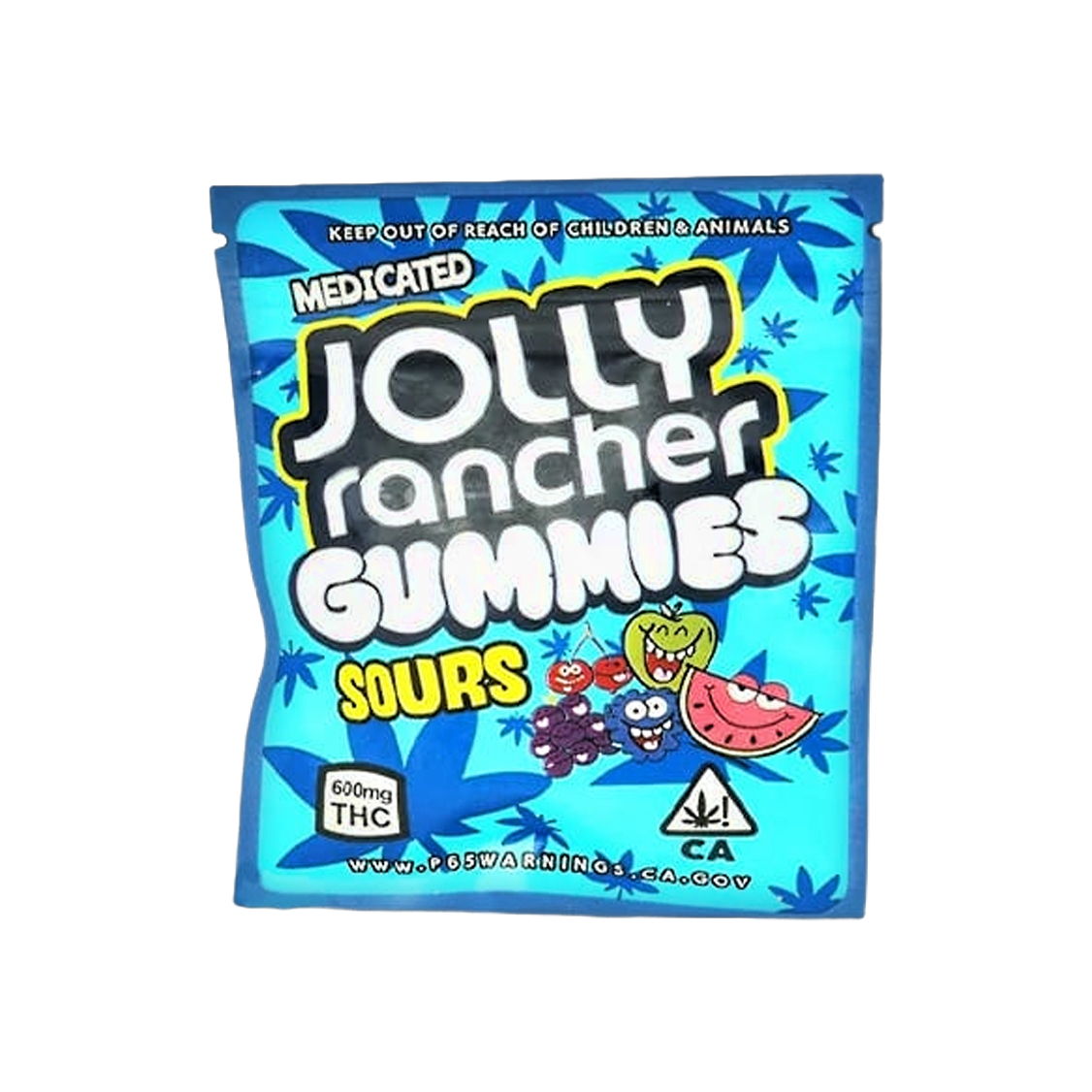 Jolly Rancher "Sour" THC Infused Gummies (600mg)