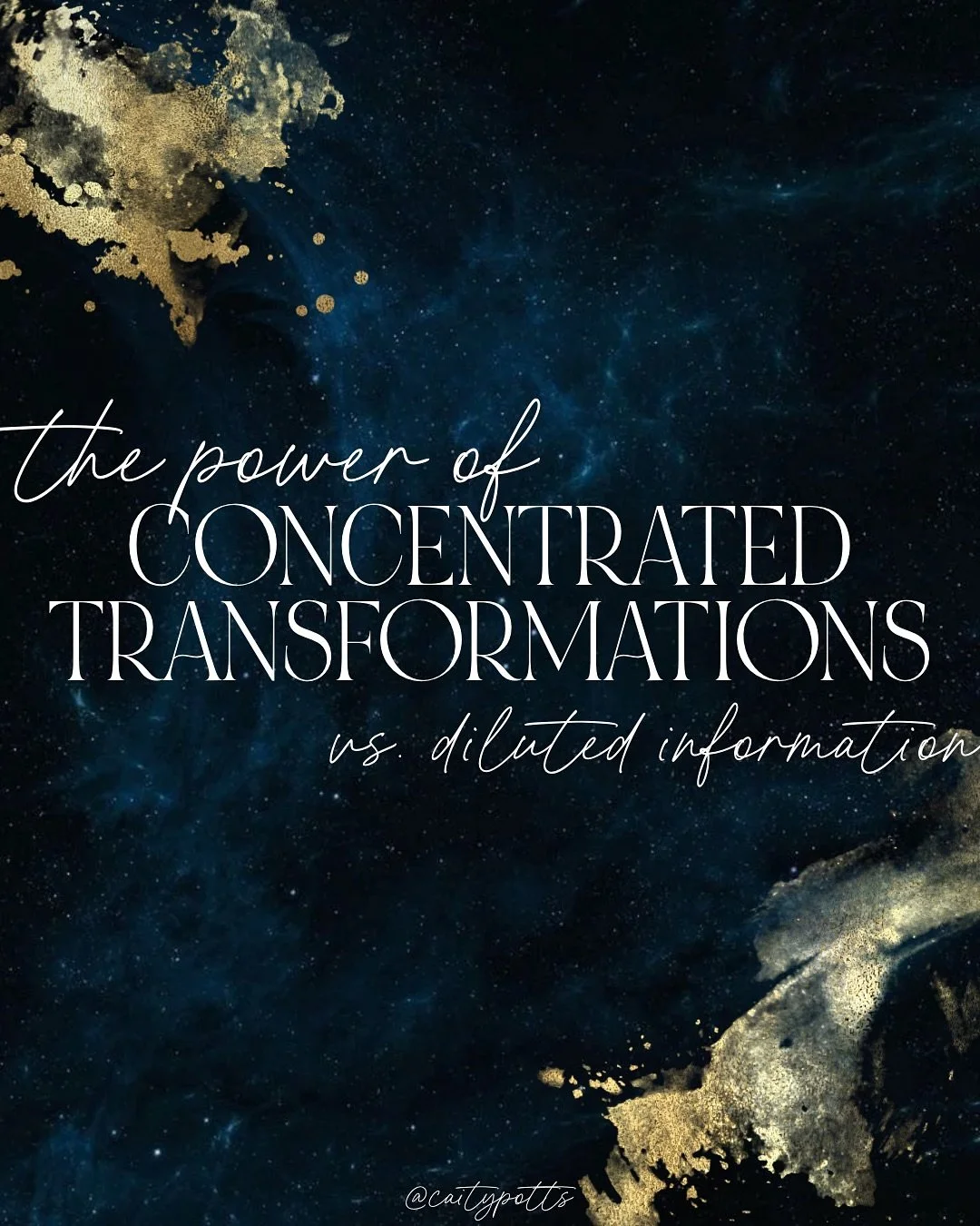If you want results and real transformation from investing in yourself, it doesn&rsquo;t always have to be a 3 month program to create change. Potency and depth are what create impact, not a diluted or watered down course a coach has stretched out fo