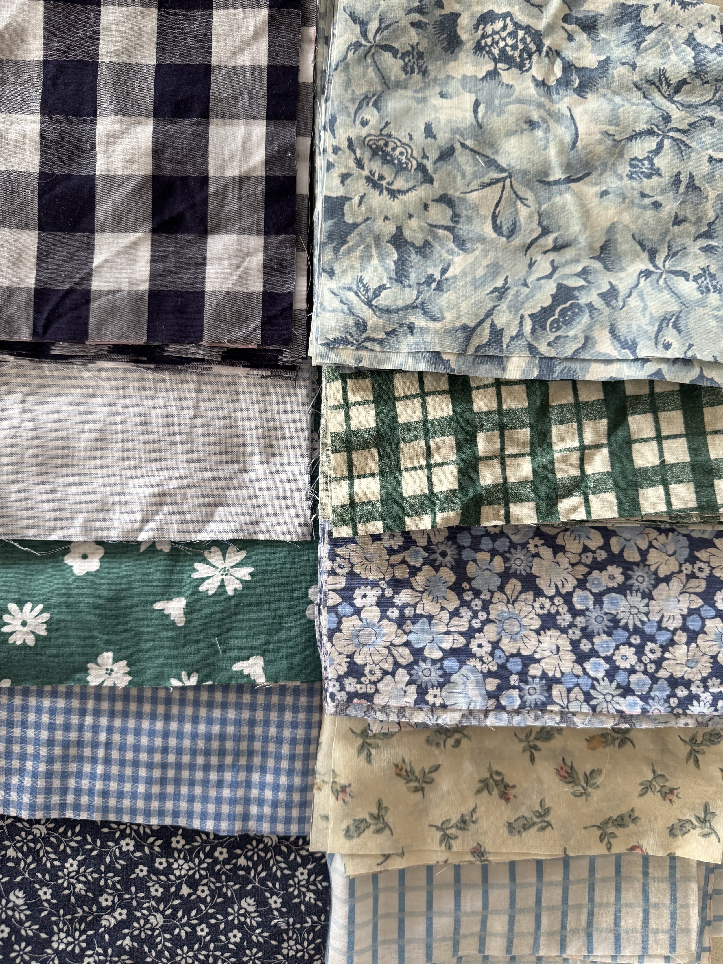Custom patchwork Polly Patricia - Blue and Green…should never be seen