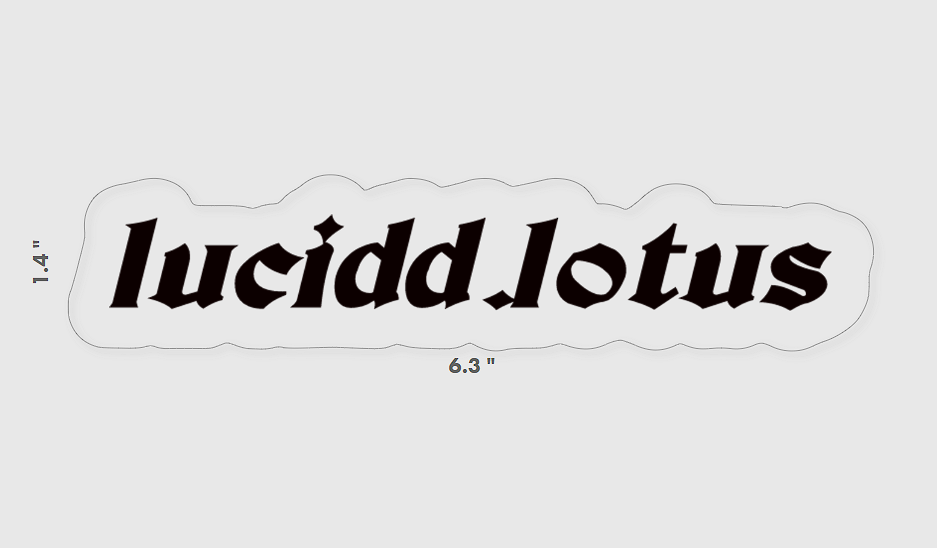 lucidd.lotus vinyl sticker