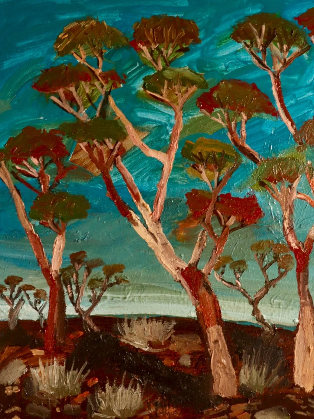 Blue trees