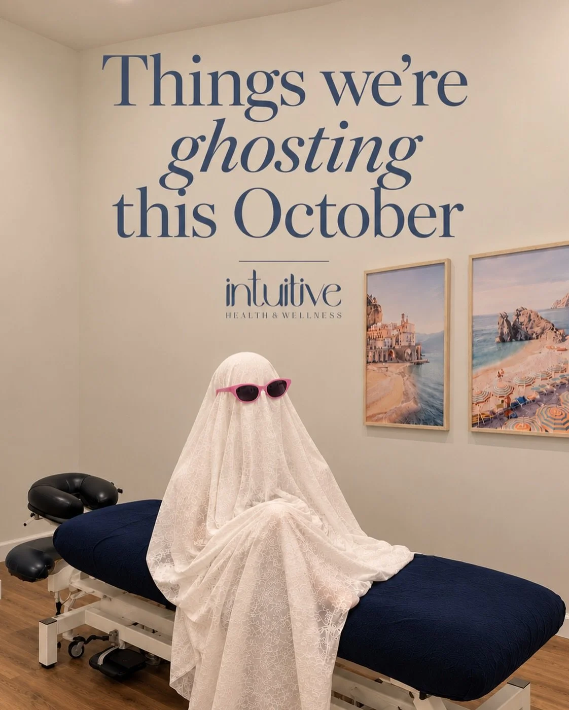 Consider this our official October ghosting list ‼️ We&rsquo;re leaving behind the habits that don&rsquo;t serve our minds, bodies and wellbeing. Less ignoring the signs. More listening to our bodies. Less running on empty. More making time for ourse