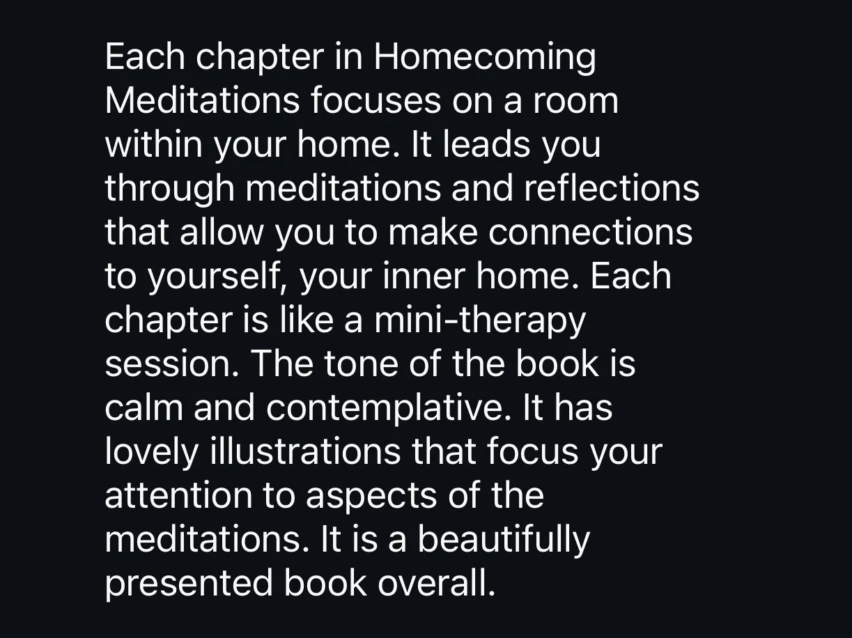 Homecoming Meditations