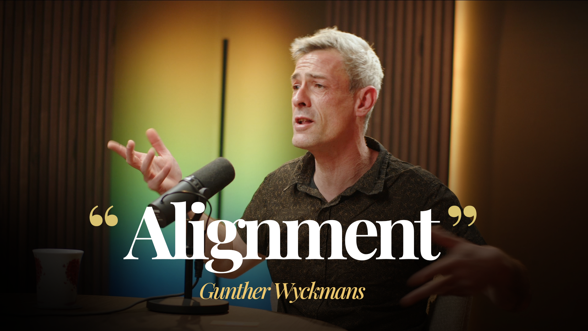 Gunther Wyckmans over alignment, muziek en richting