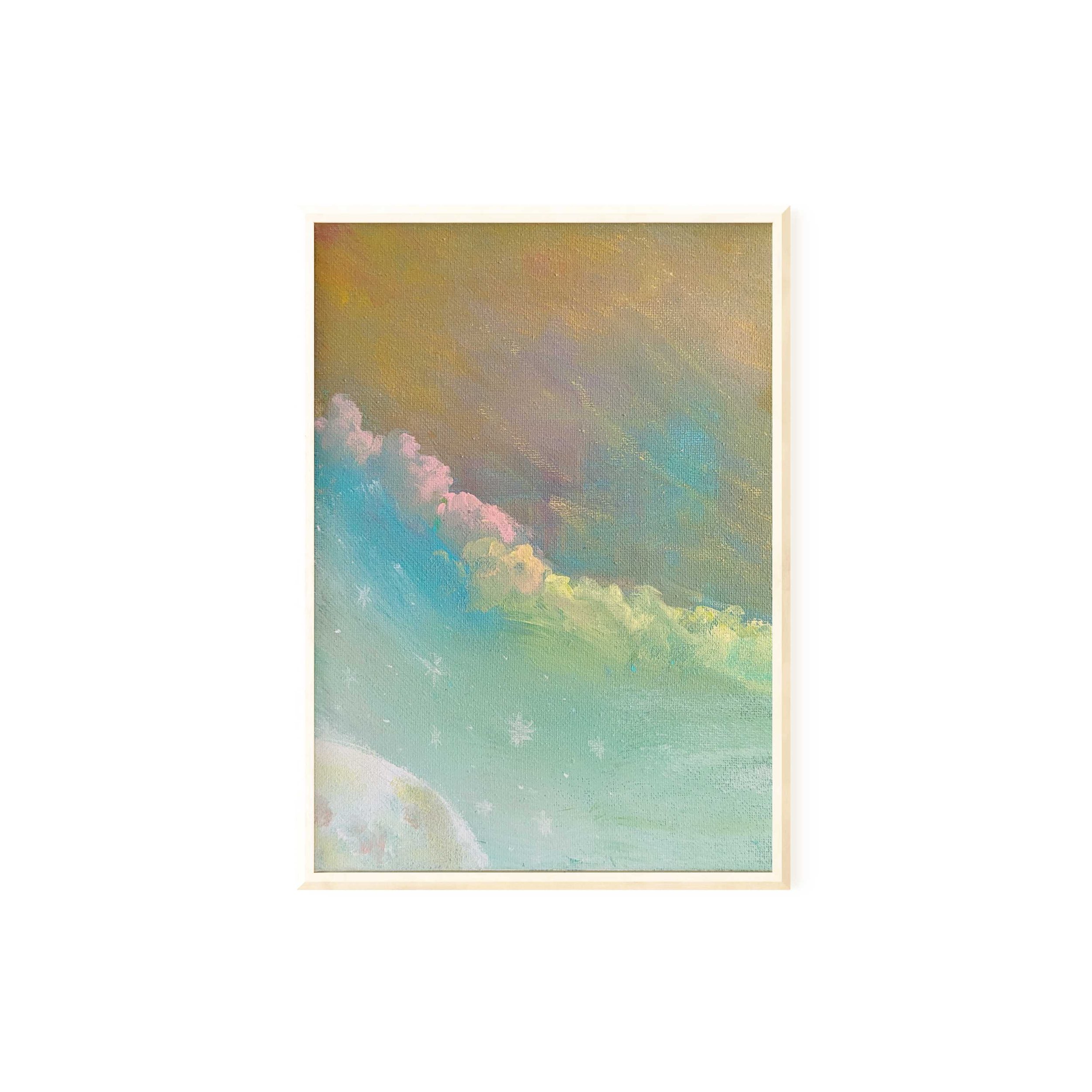 Another World, 24x18cm, mixed media
