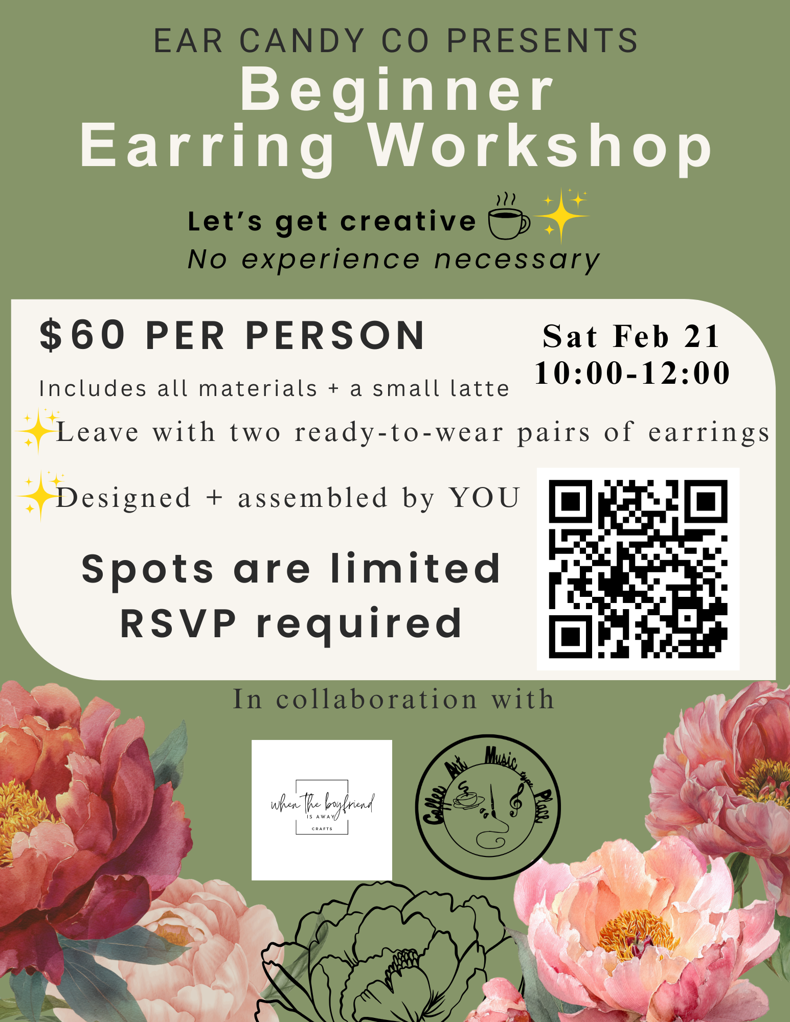 Beginner Friendly Earring Making Workshop