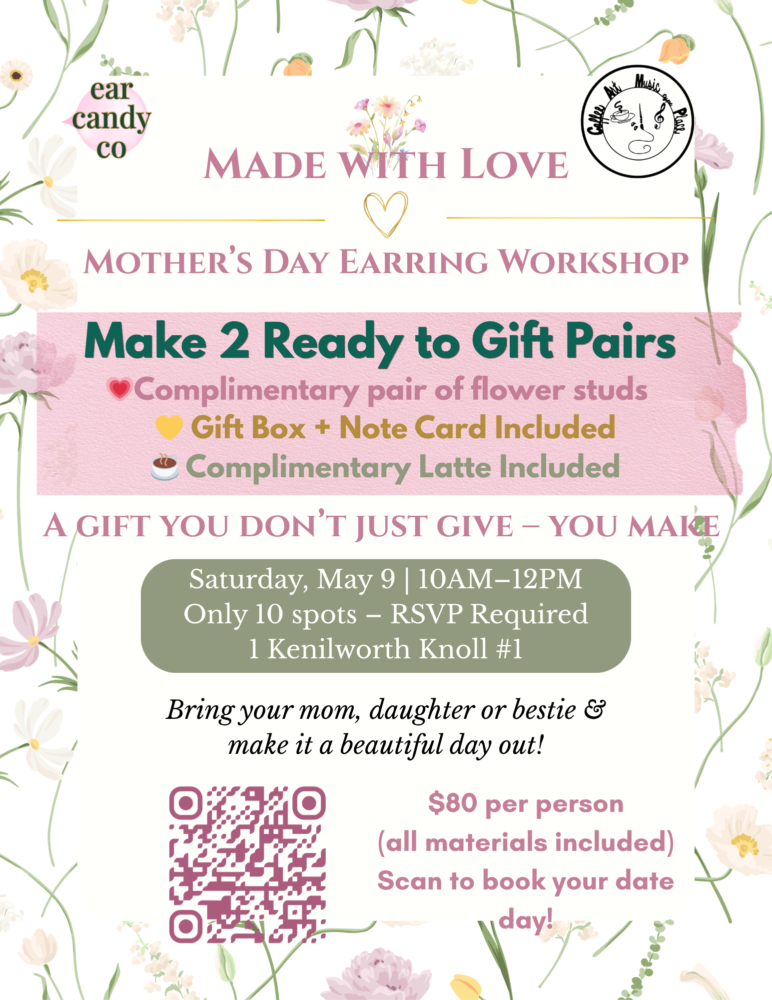 Mother's Day Earring Workshop