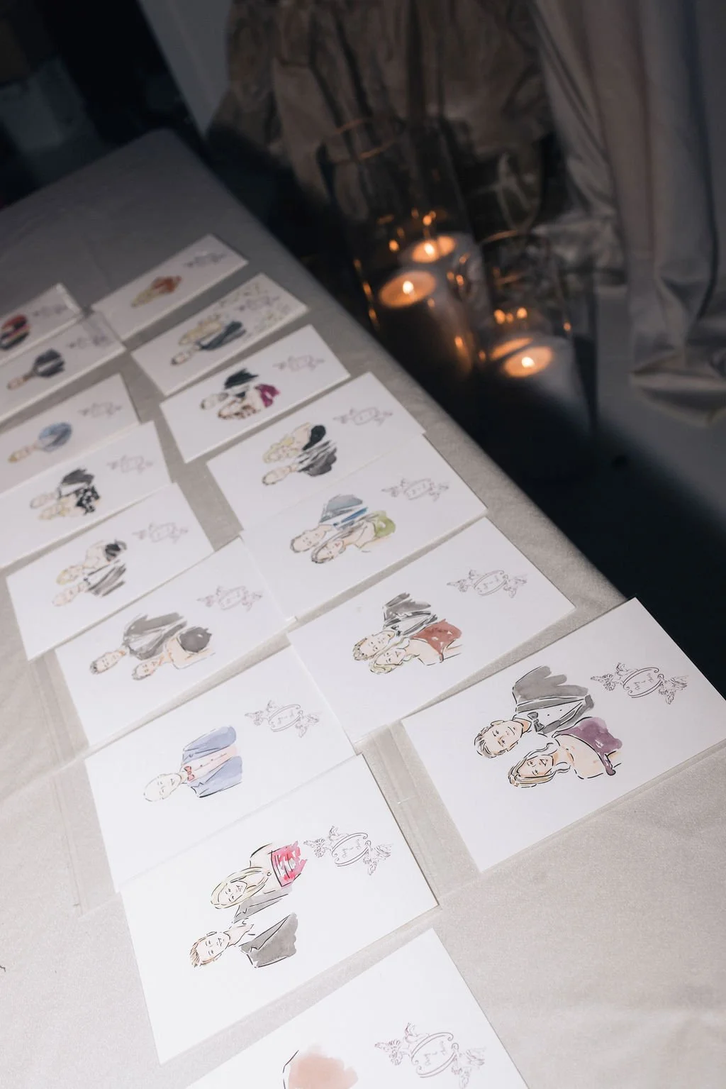 Live illustrations displayed and ready for pick up