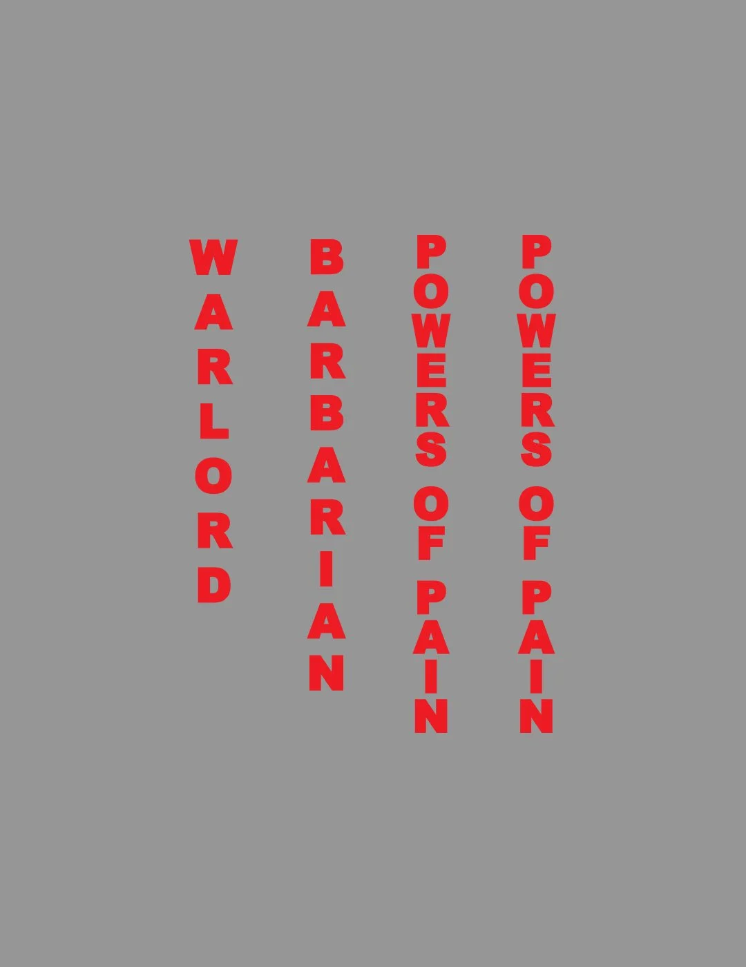 Powers of Pain (Red) (Set)