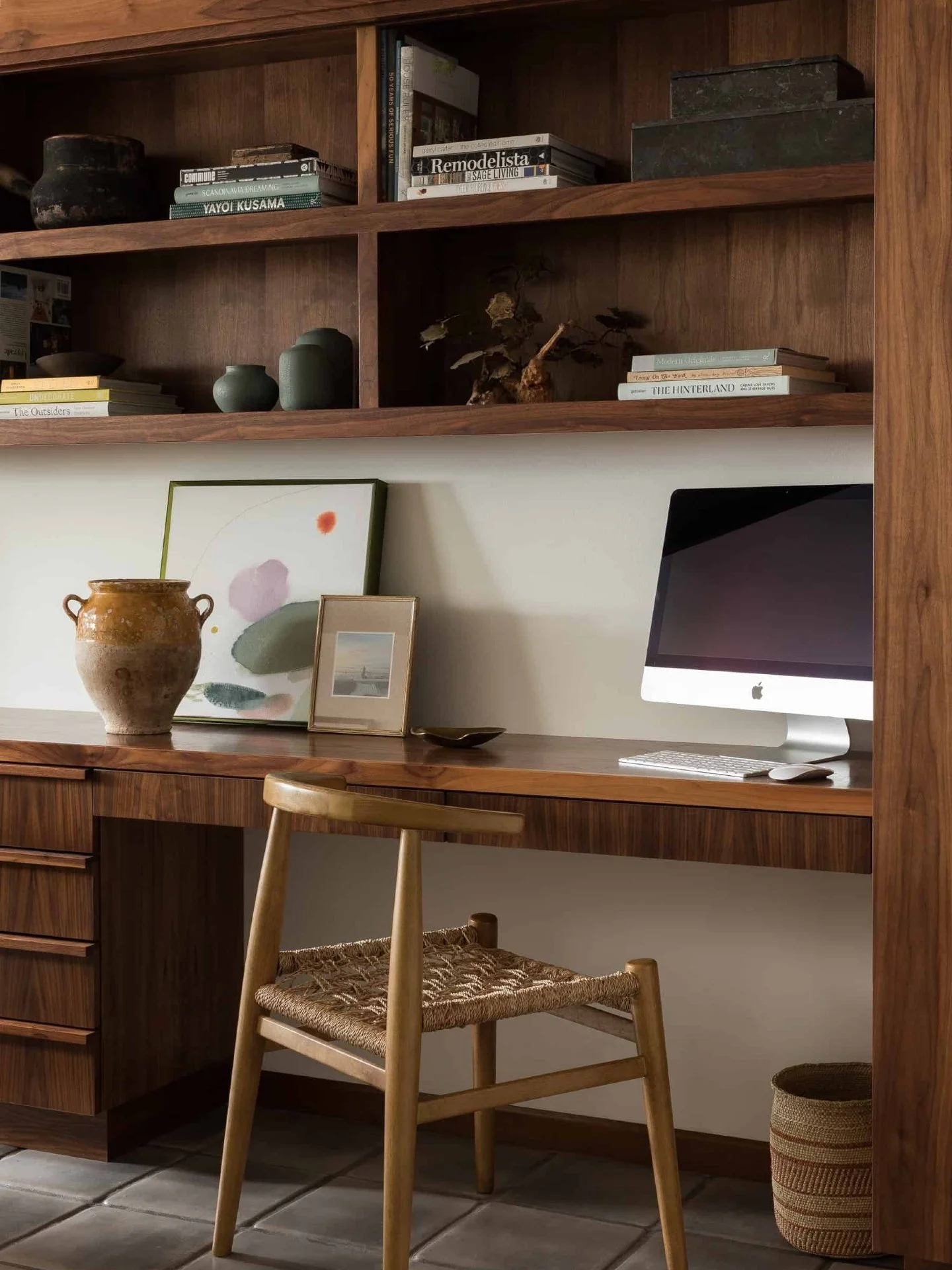 You don&rsquo;t need a big office to feel organized. You need cabinetry that&rsquo;s built for how you live. This custom walnut desk was designed to make work feel calm, grounded, and beautiful. Every detail, from the grain pattern to the hidden stor