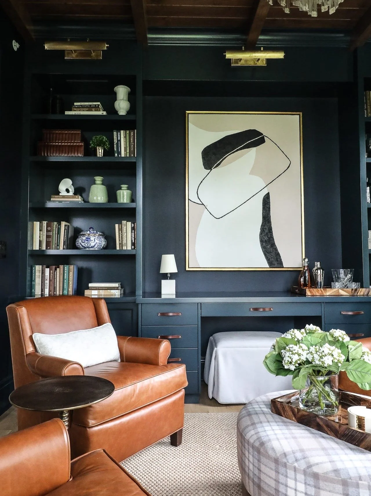 Swipe to see how the materials change from kitchen to study to bath. 🖤
Stained wood framed windows. Custom inset doors with tight reveals. Mixed stone surfaces layered with intention. Hand-applied finishes that deepen over time.

💾 Save this for la