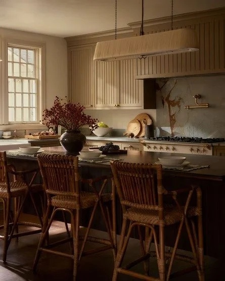 Classic inset cabinetry with vertical panel detailing, built-in proportions, and a warm custom finish that feels calm, collected, and timeless. Every cabinet is sized for the room, every detail considered, nothing forced. This is the kind of cabinetr