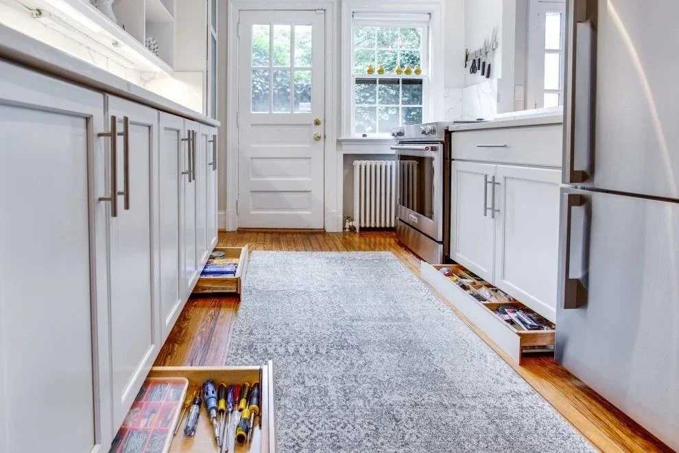 Custom cabinet storage and organization inspiration by Hester Family Millwork