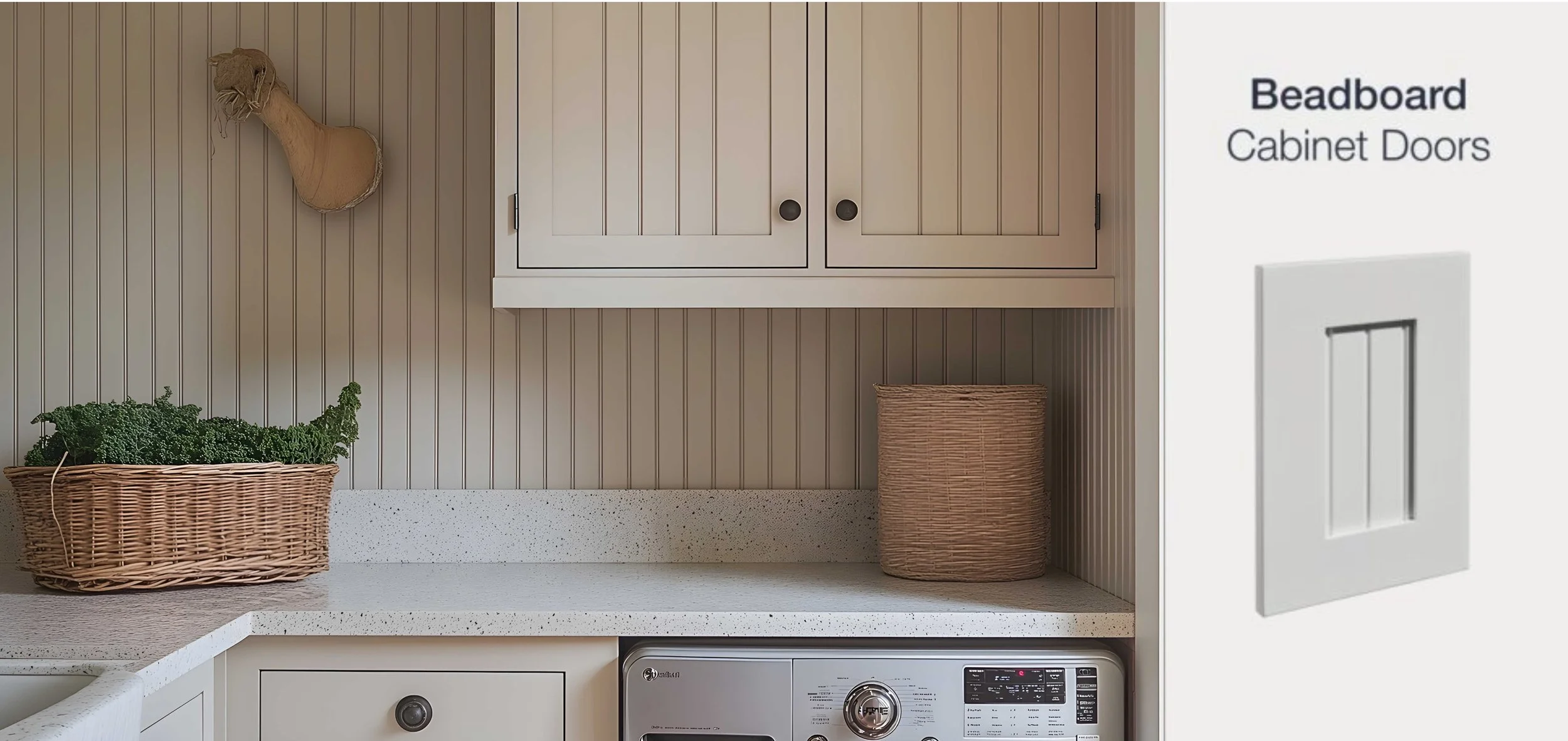 Beadboard cabinet style kitchen by Hester Family Millwork