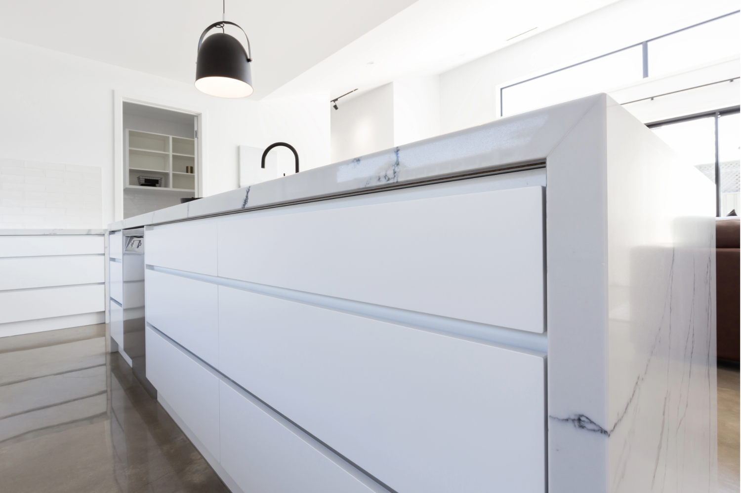 Retail cabinetry detail in Gainesville GA