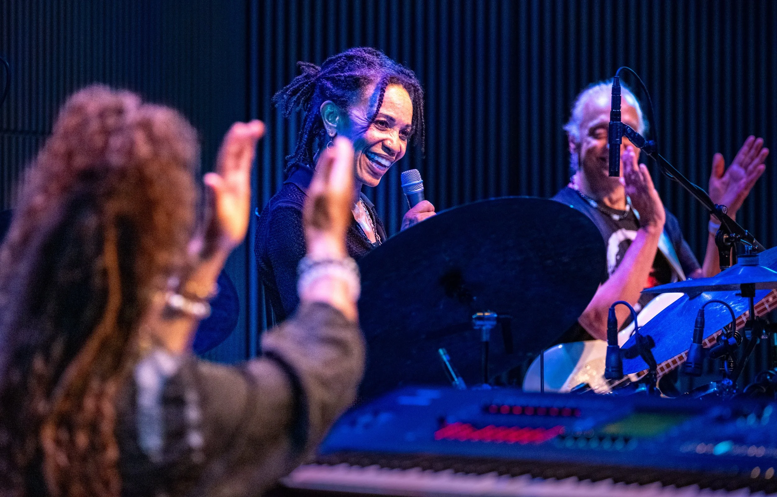 Cindy Blackman Santana Band Lights Up Miner Auditorium
