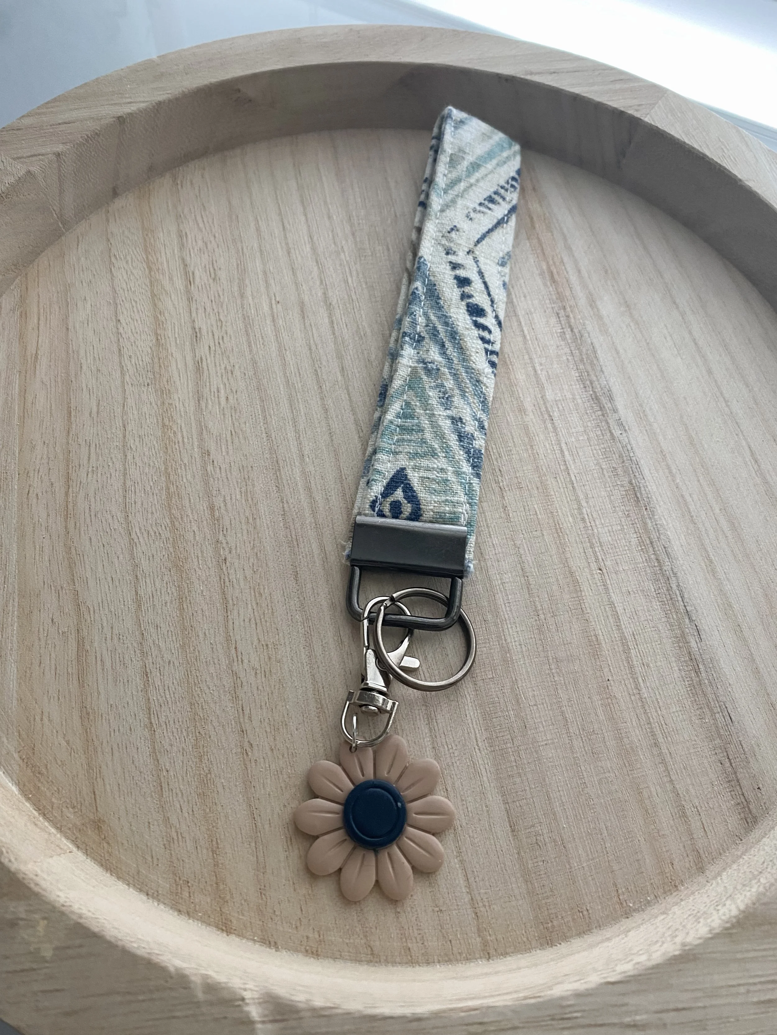 handmade cloth wristlet polymer clay