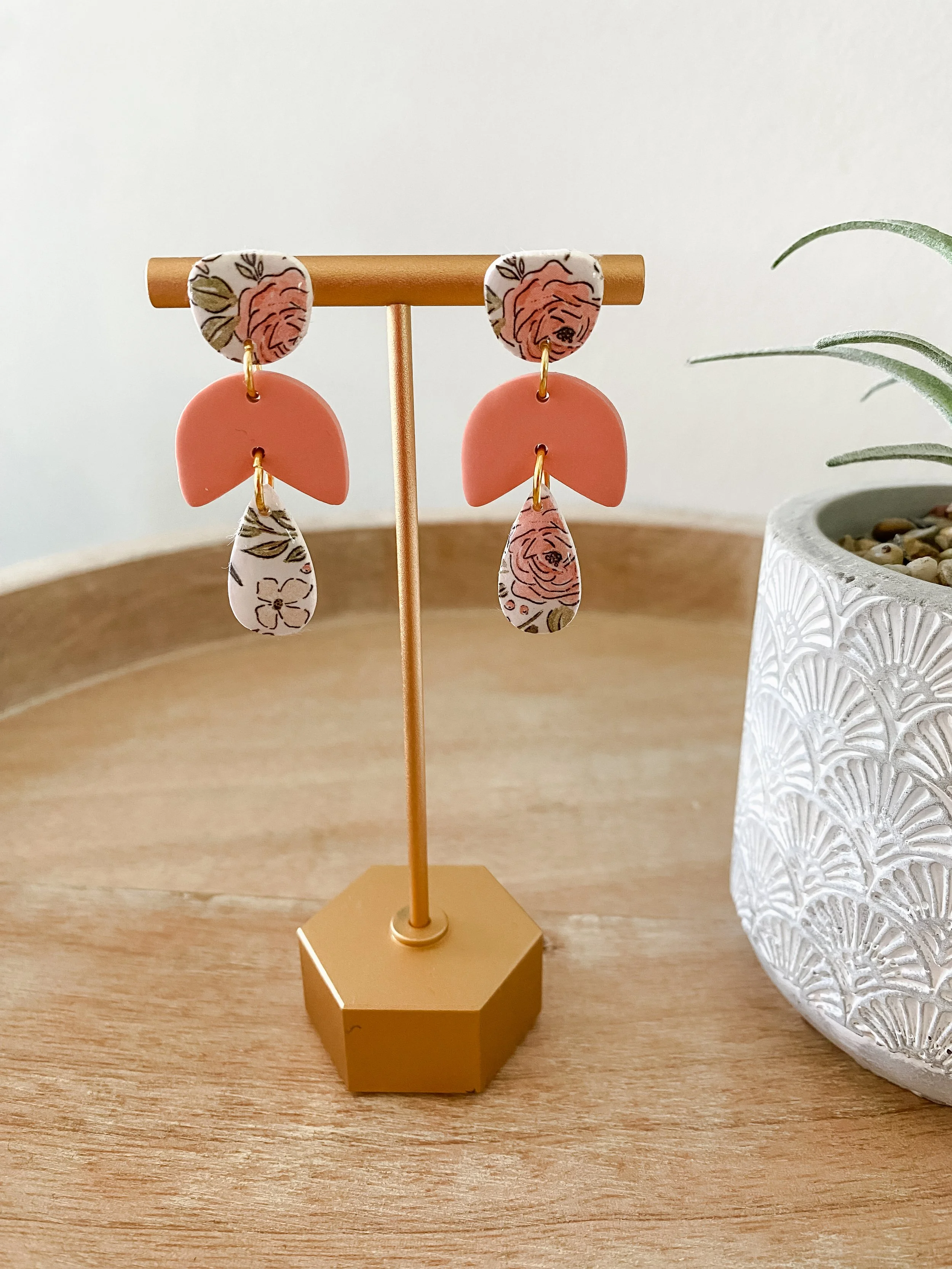 handmade polymer clay earrings