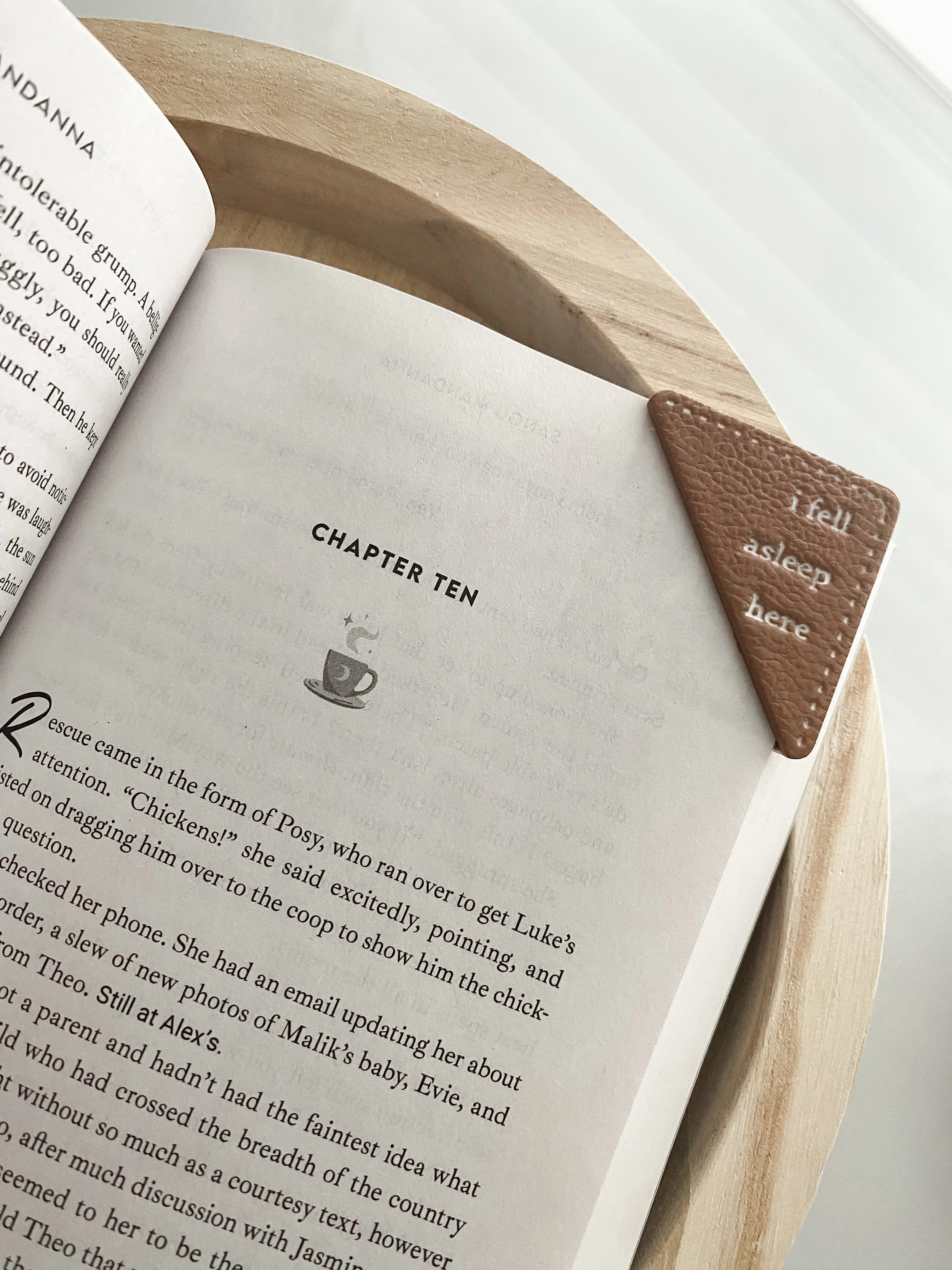 Handmade corner bookmark polymer clay
