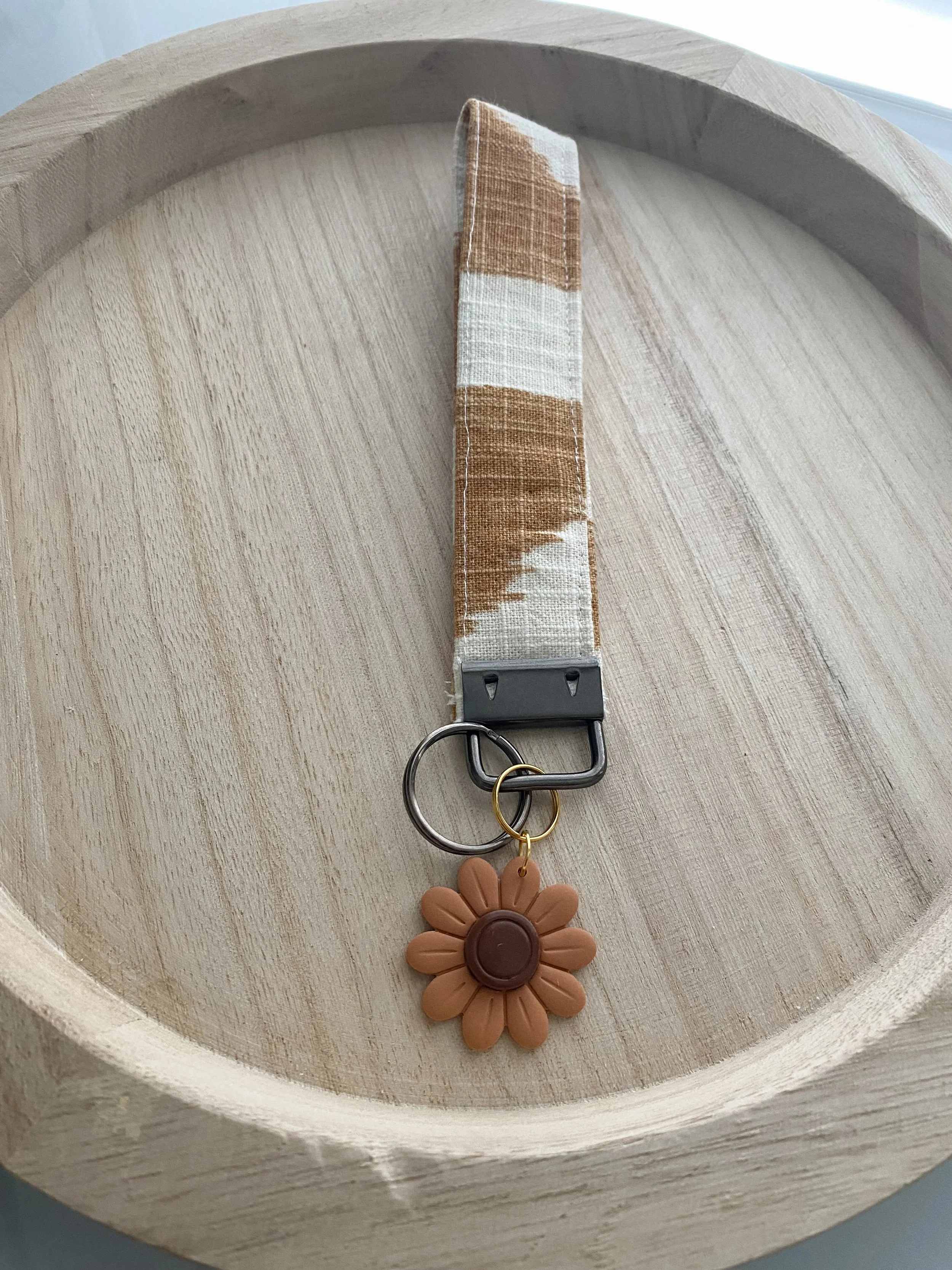 handmade cloth wristlet polymer clay
