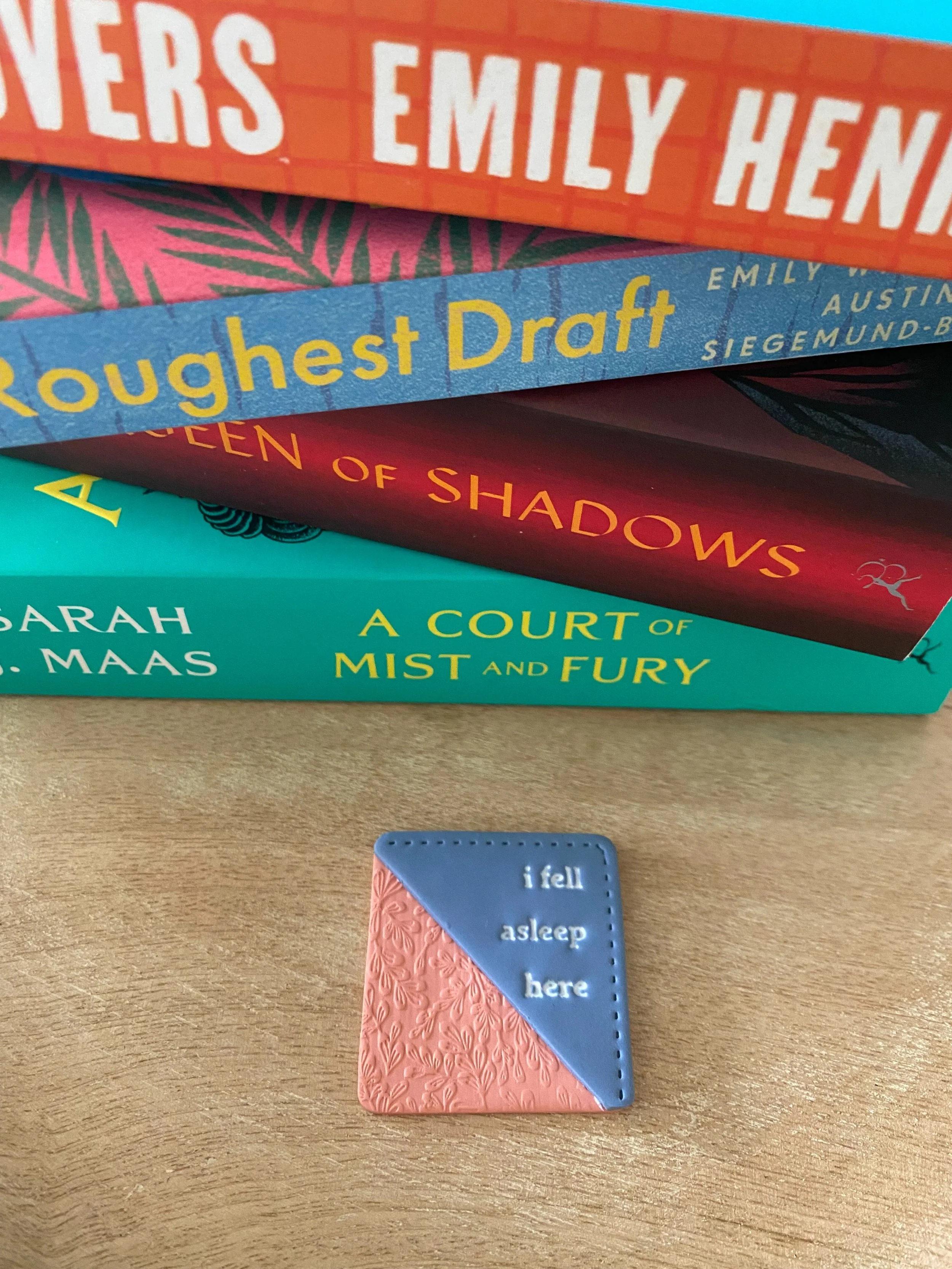 Handmade polymer clay corner bookmarks for book lovers. Unique, bookish reading accessories crafted by Sunny Creek Clay. Perfect gifts for avid readers and teachers.