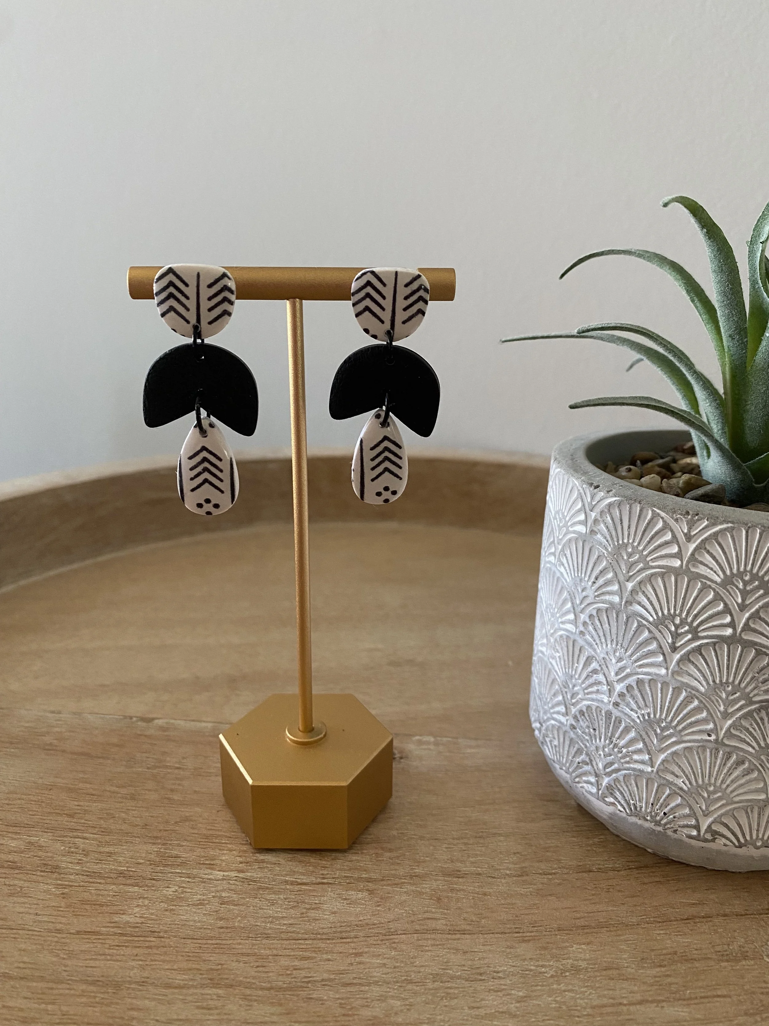 handmade polymer clay earrings