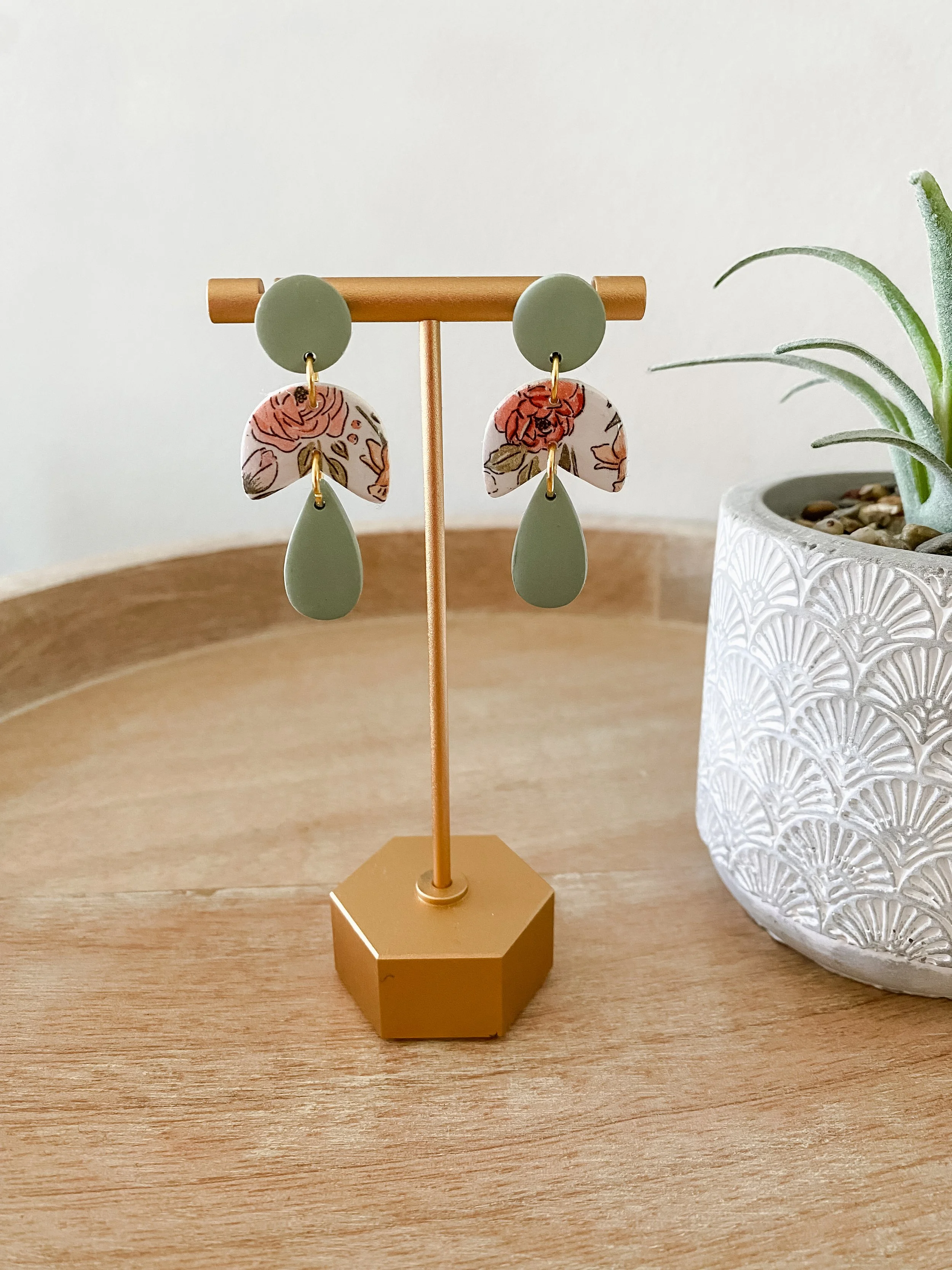 handmade polymer clay earrings