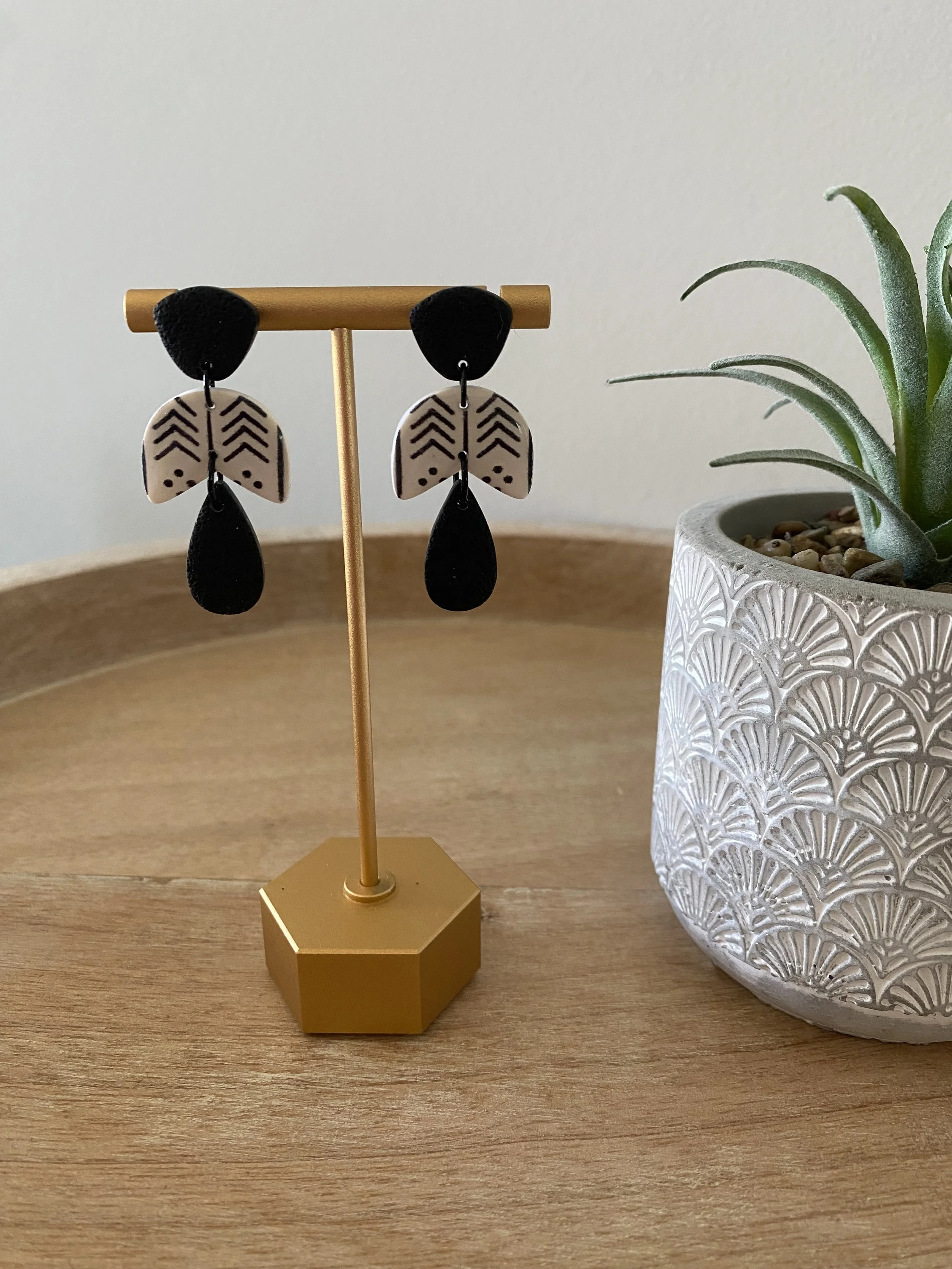 handmade polymer clay earrings