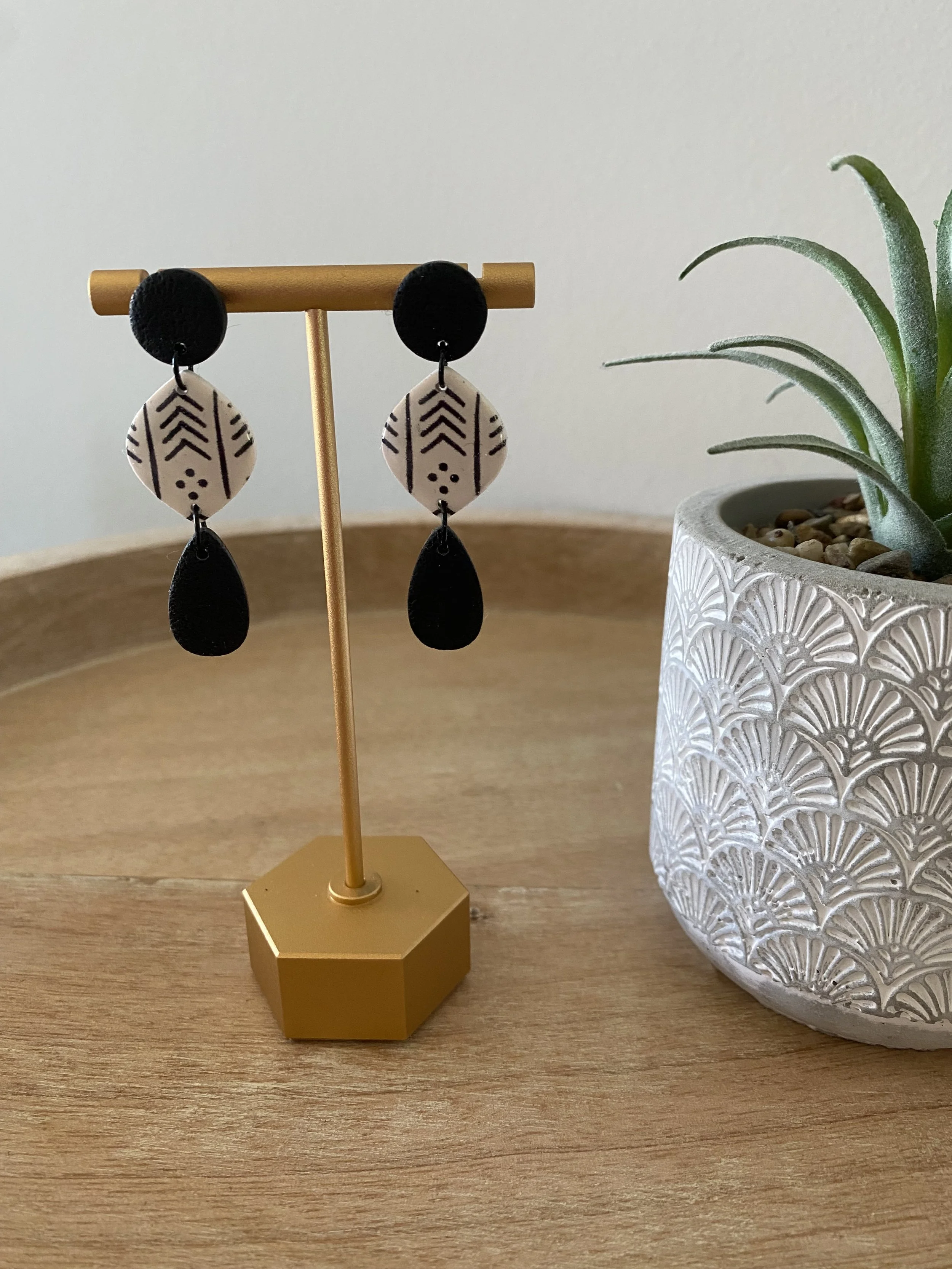 handmade polymer clay earrings