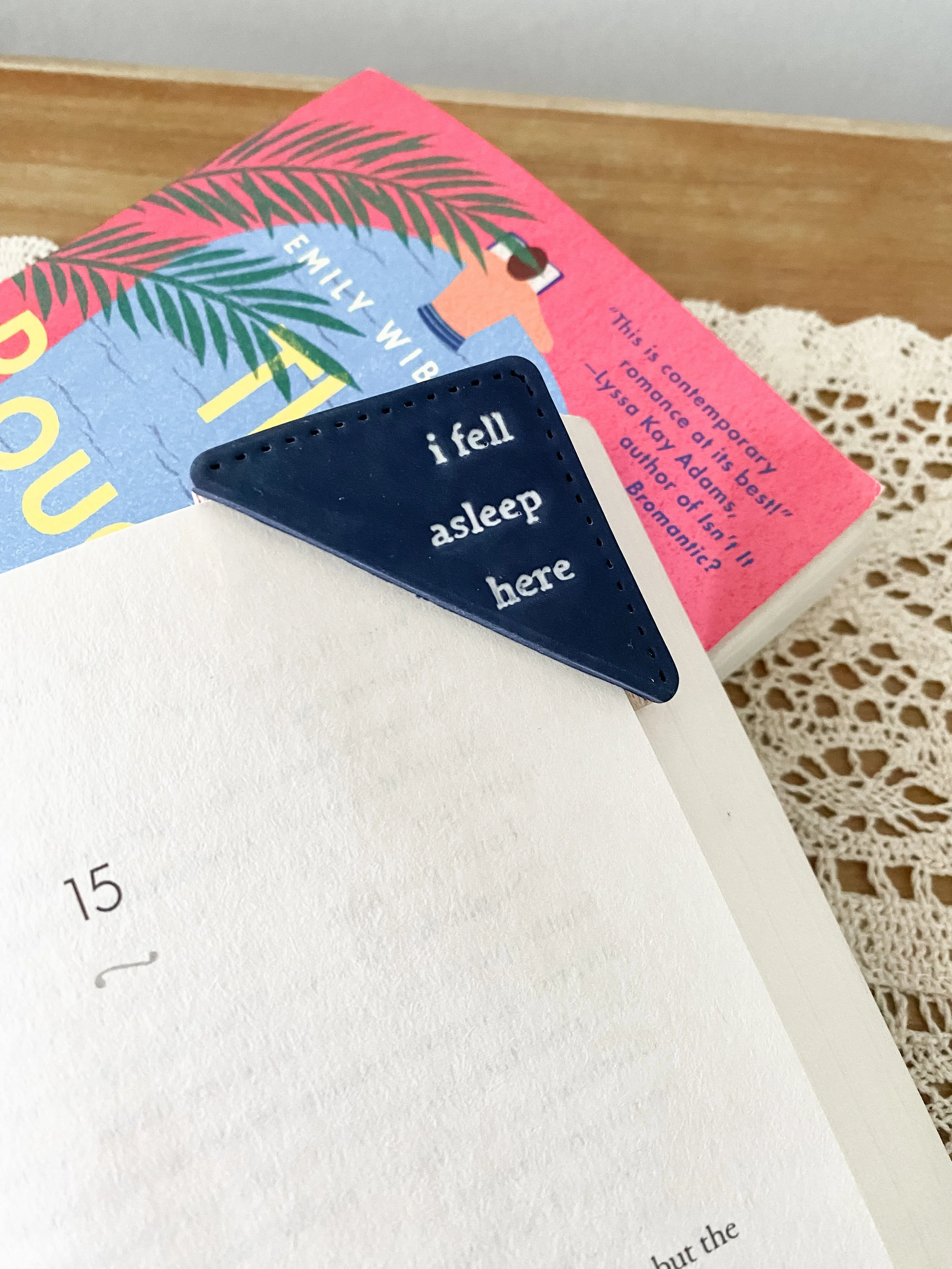 Handmade polymer clay corner bookmarks for book lovers. Unique, bookish reading accessories crafted by Sunny Creek Clay. Perfect gifts for avid readers and teachers.