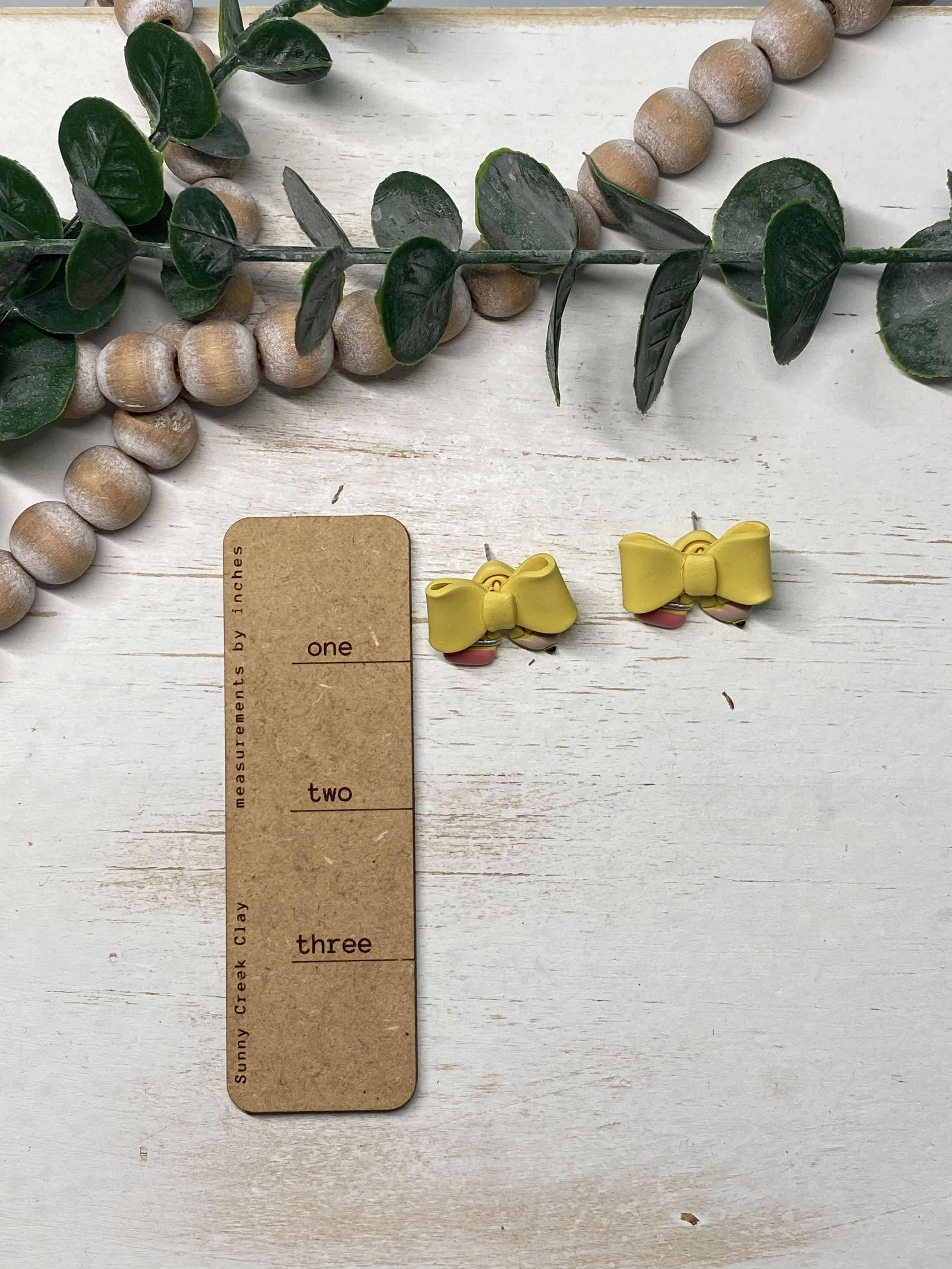 back to school teacher polymer clay earrings