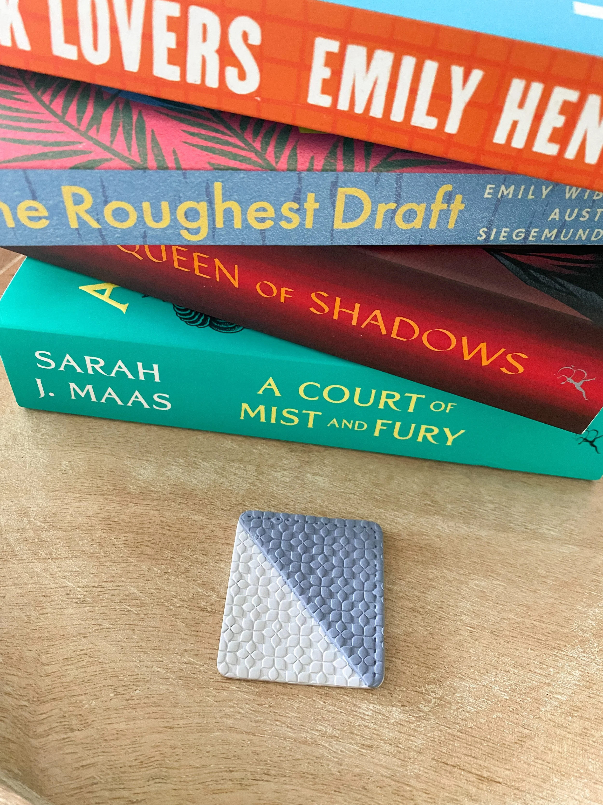 Handmade polymer clay corner bookmarks for book lovers. Unique, bookish reading accessories crafted by Sunny Creek Clay. Perfect gifts for avid readers and teachers.