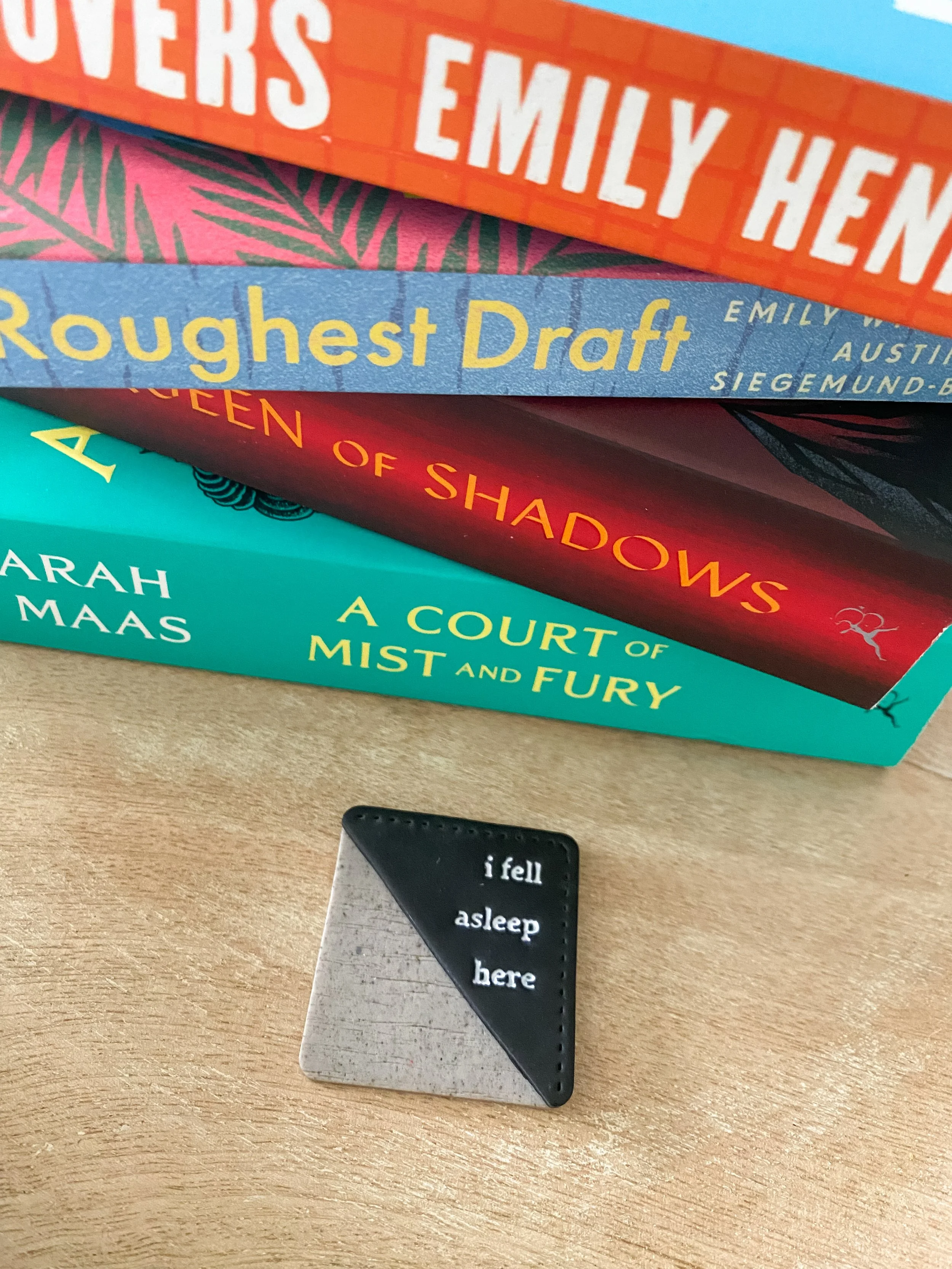 Handmade polymer clay corner bookmarks for book lovers. Unique, bookish reading accessories crafted by Sunny Creek Clay. Perfect gifts for avid readers and teachers.