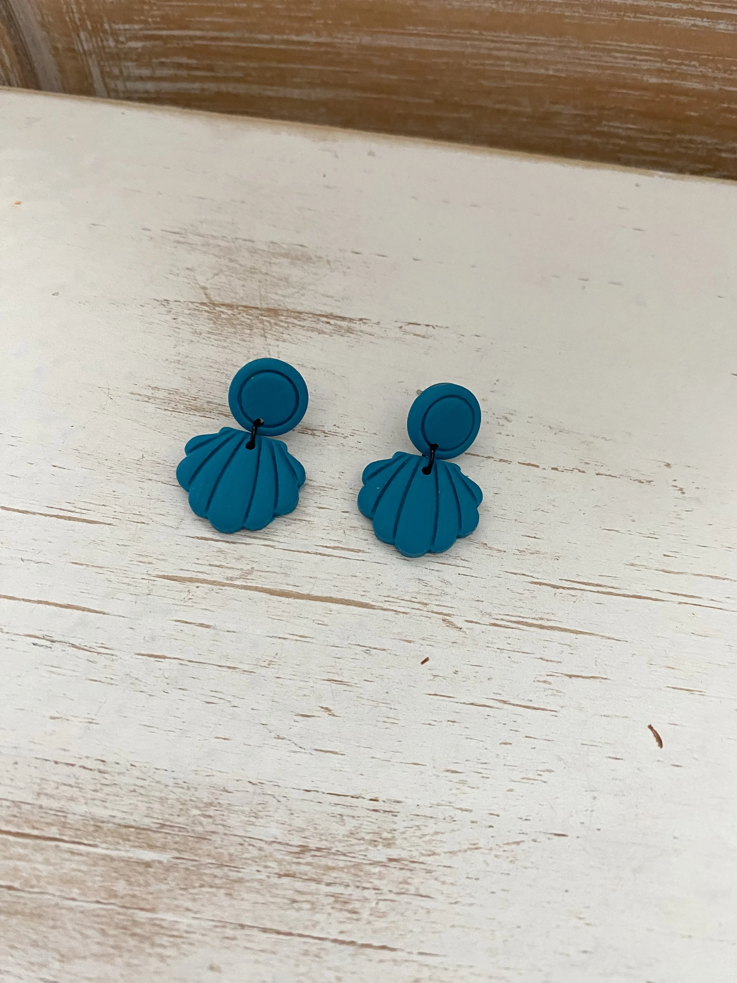 colorful tropical summer handmade clay earrings