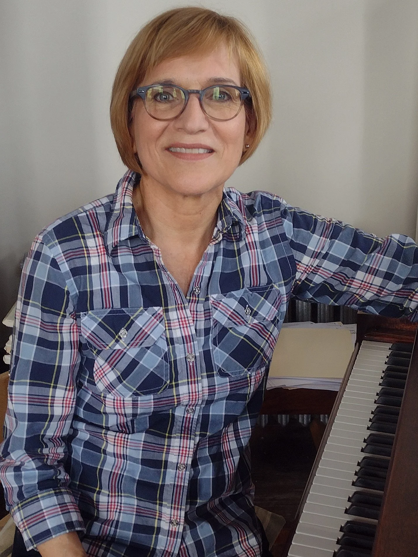 Julianna at her piano