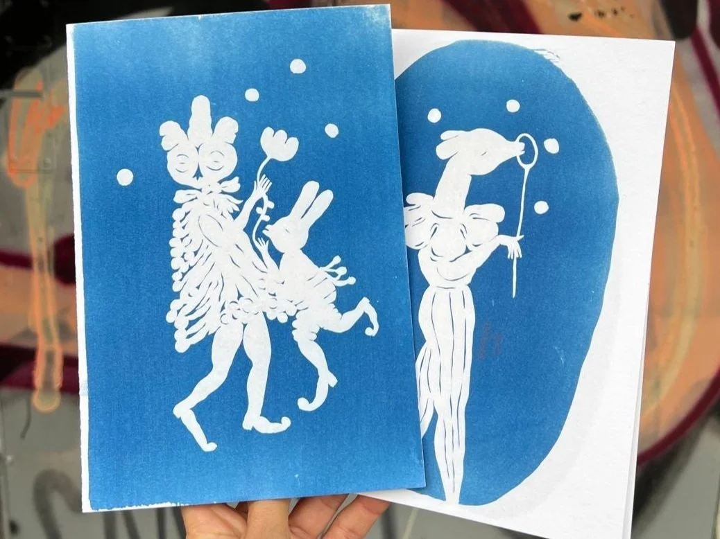 Christmas Card Workshop: Cyanotype Printing & Paper Cutting