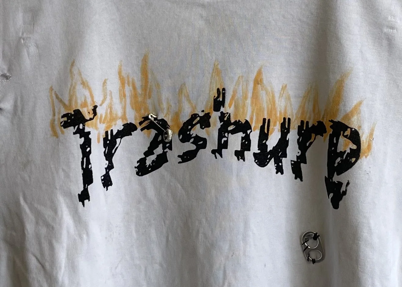 Trashure Pro Flame Shirt (Distressed & Mended)