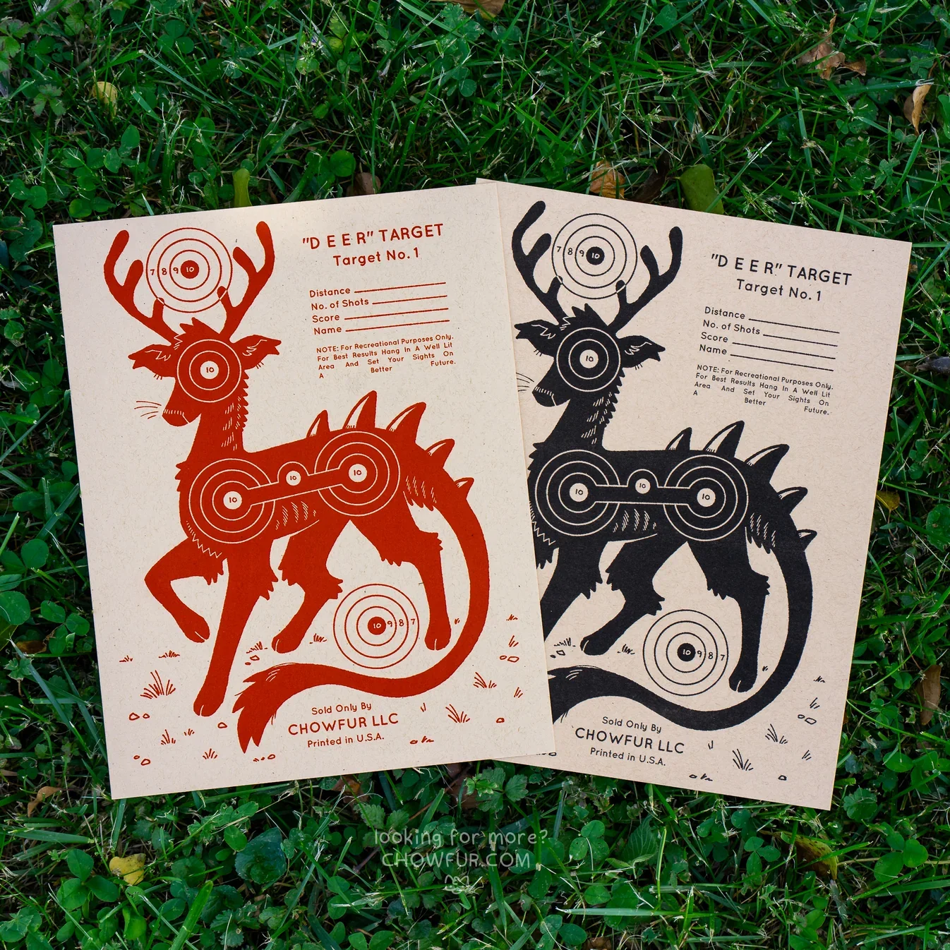 Scarlet and black ink on craft paper. By Chowfur