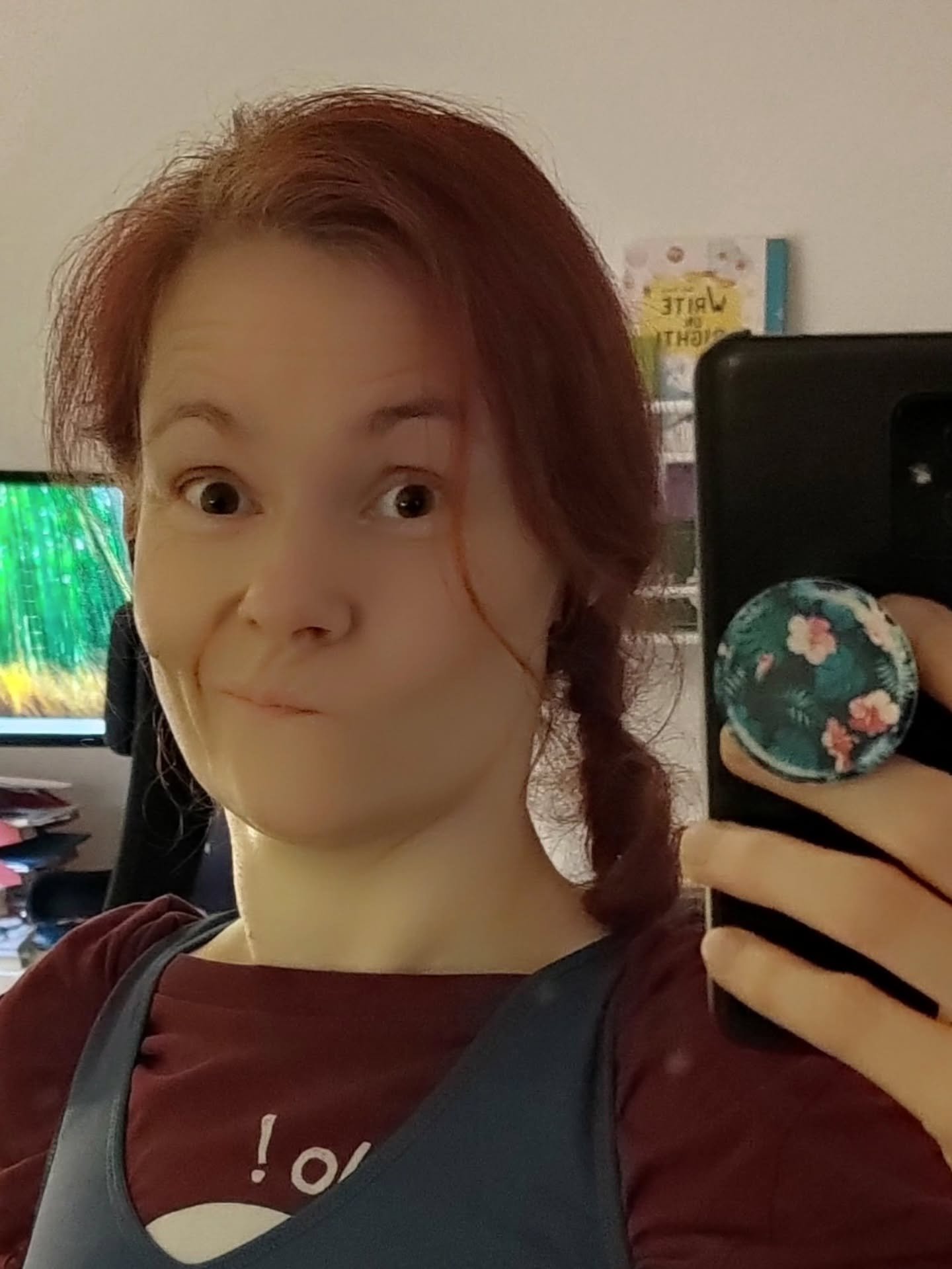 Sick, tired and after-work-out silliness selfies... 
And one of my favorite songs here on Instagram:
"Sara Smile" Hall &amp; Oates