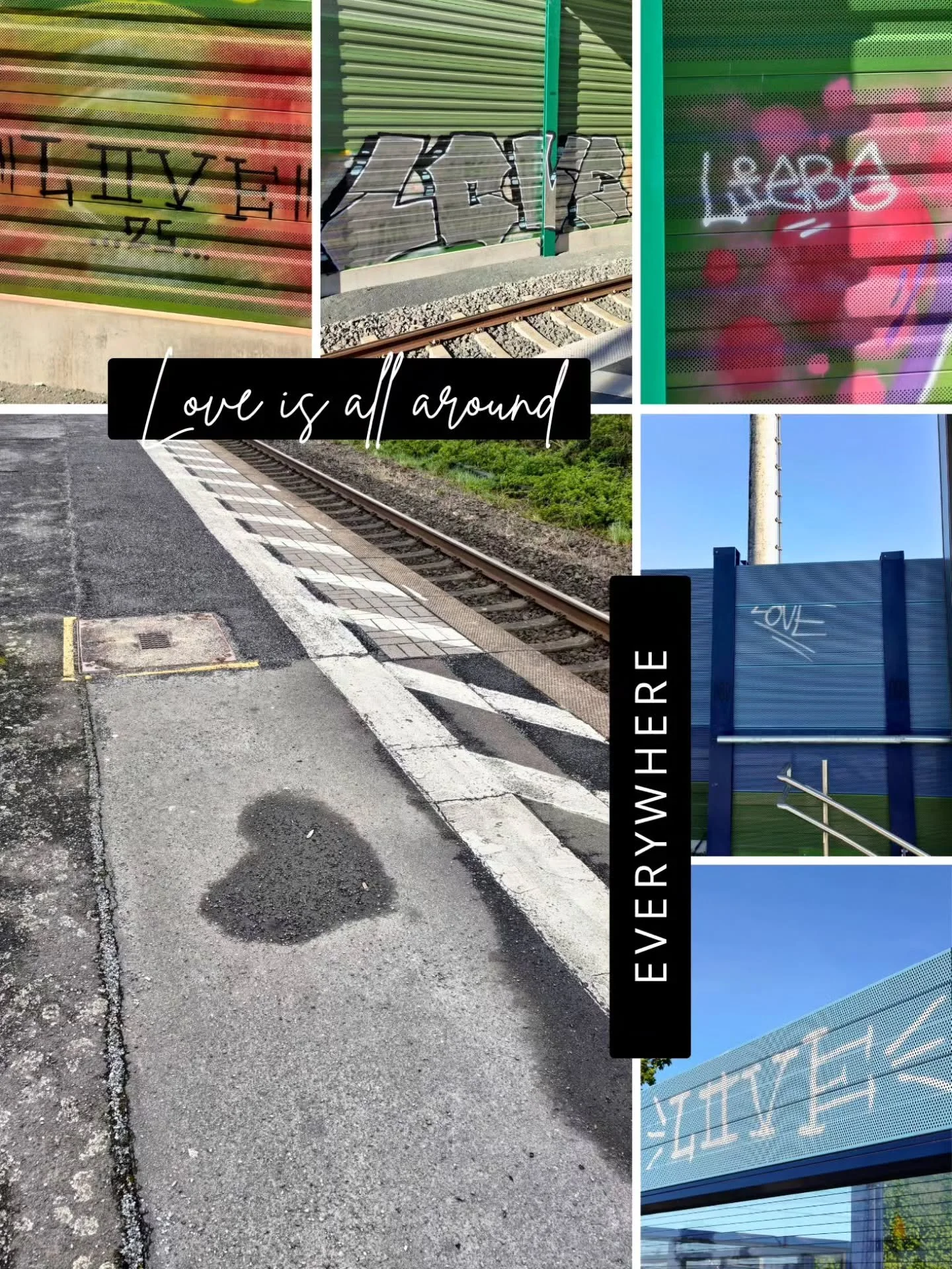 Love is all around me. 
It's literally everywhere I go.
Half of the pictures were taken in one day within about half an hour.
Love was suddenly everywhere!
And it was the day before my unexpected "date." 😅

Ah, I feel like I've so much to 