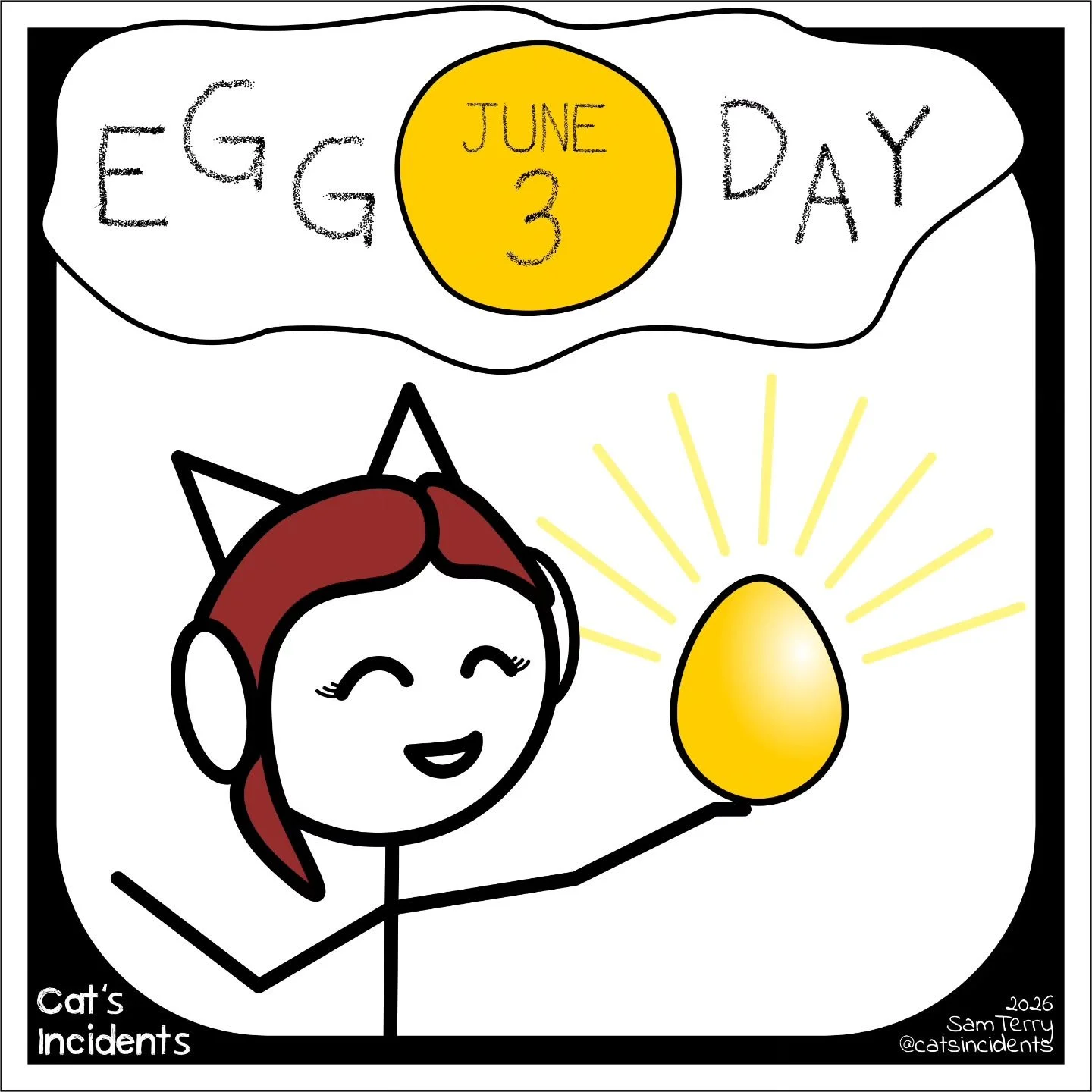 June 3 - It's Egg Day today!

In eggpreciation of everything eggy, I'm collabbing on Instagram with myself and a Golden Egg.

Eggs stand for a very special time in my life.
🥲

Take care, everyone, and don't forget to appreciate the eggy side of life