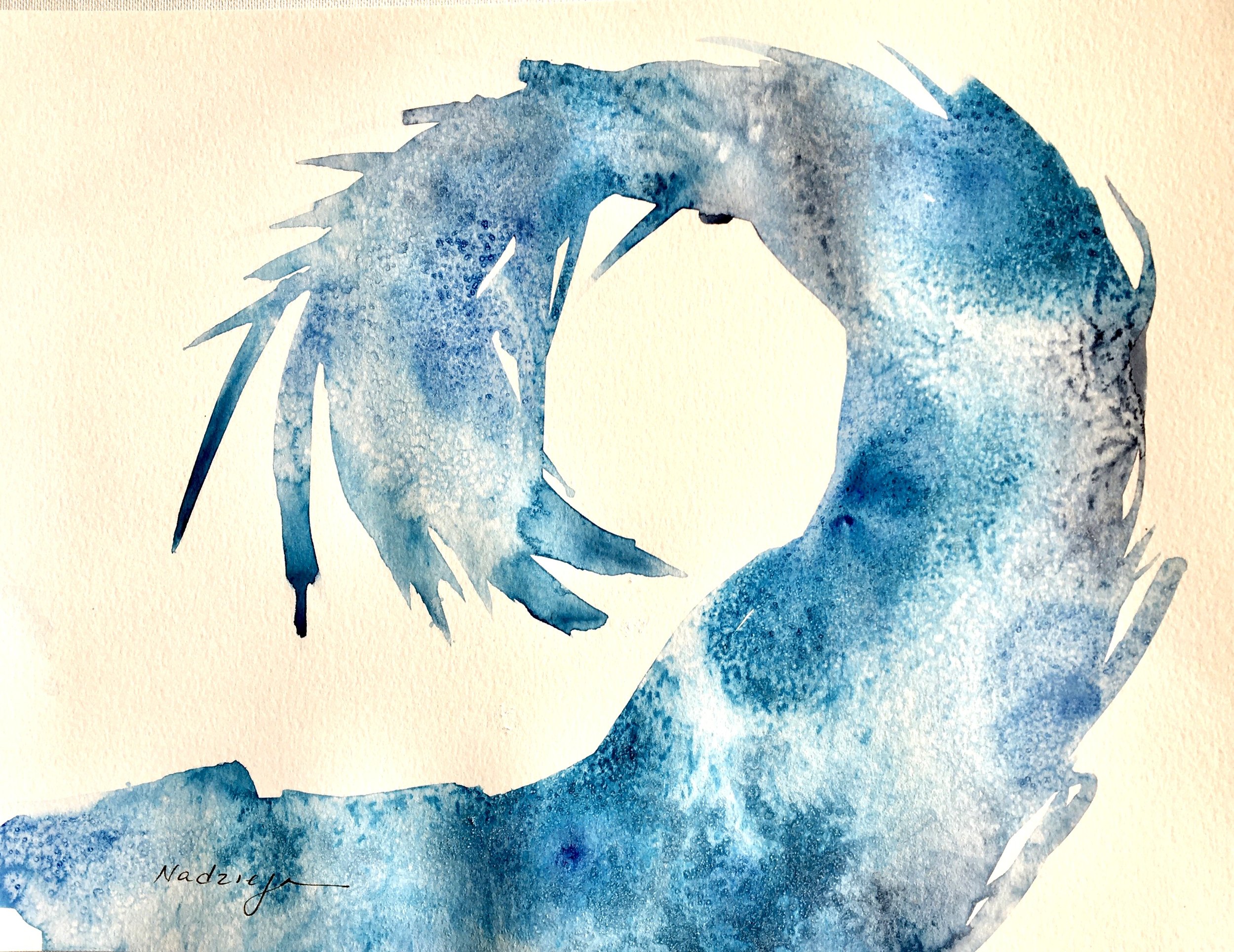 Resilient 
Watercolor on Paper
14" x 11"
