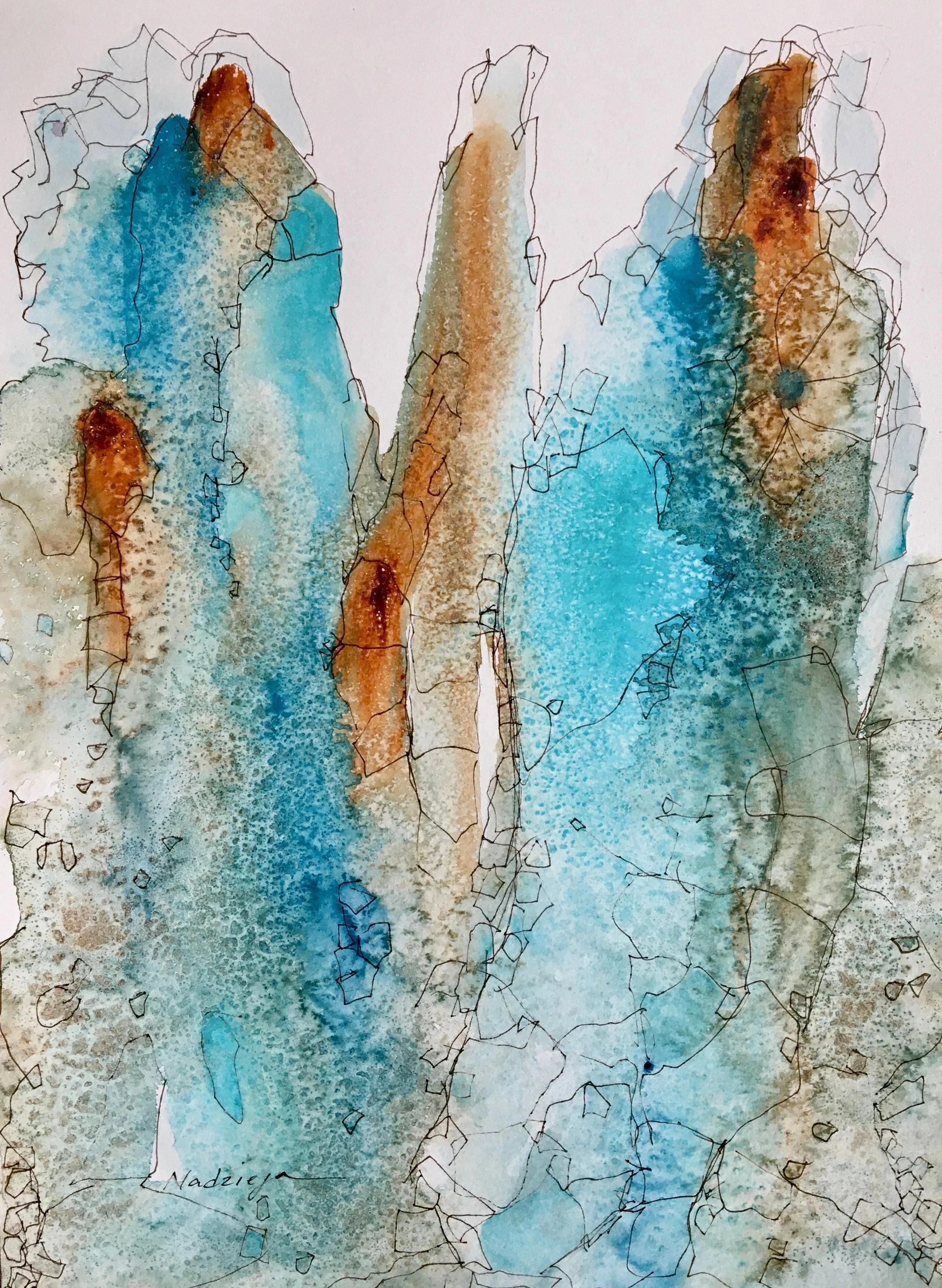 Elevation
Watercolor and Ink Pen on Paper
14" x 11"