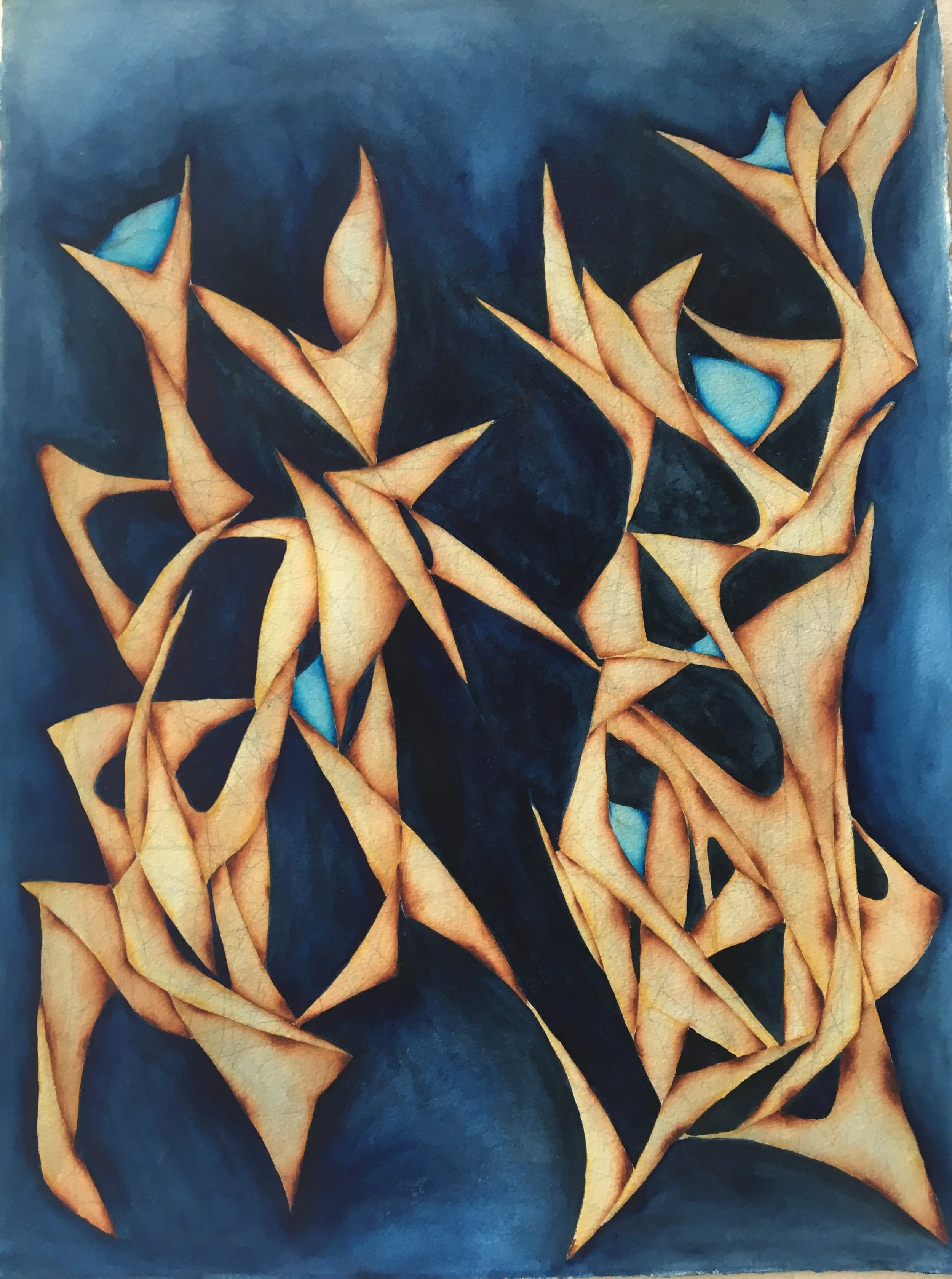 Unexpected Pivot
Watercolor and Gouache on Paper
30" x 22"