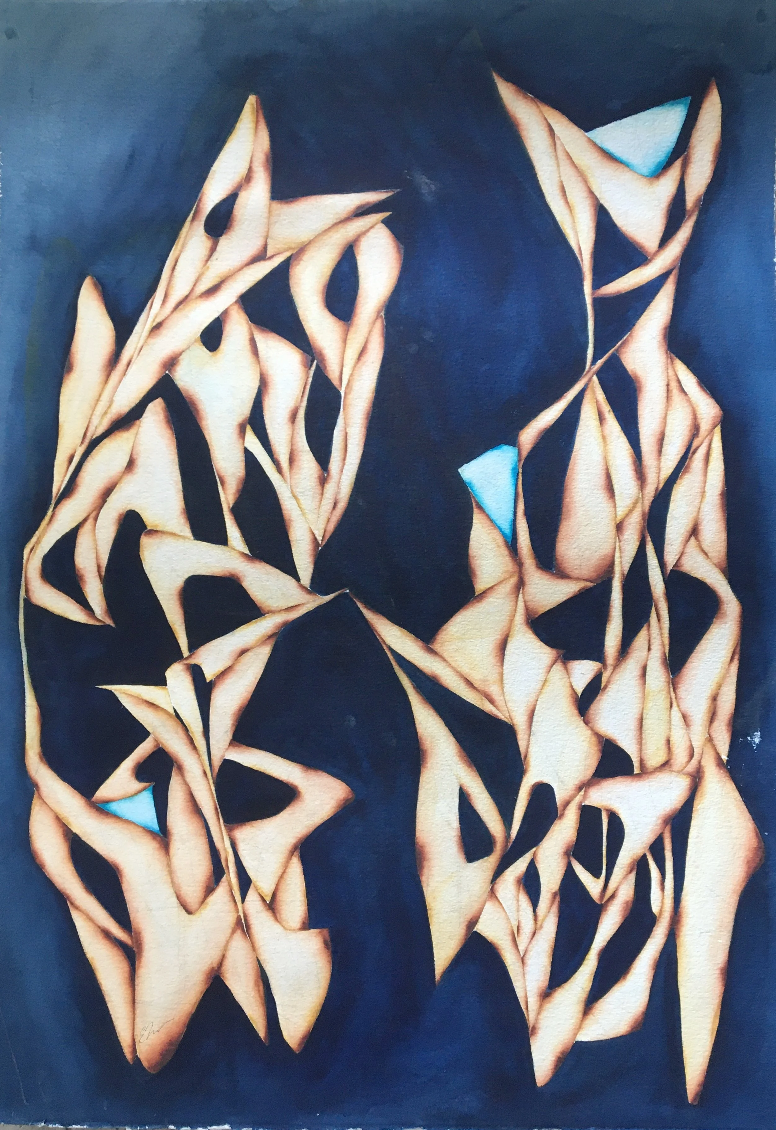 On Pointe
Watercolor and Gouache on Paper
41" x 29.5"