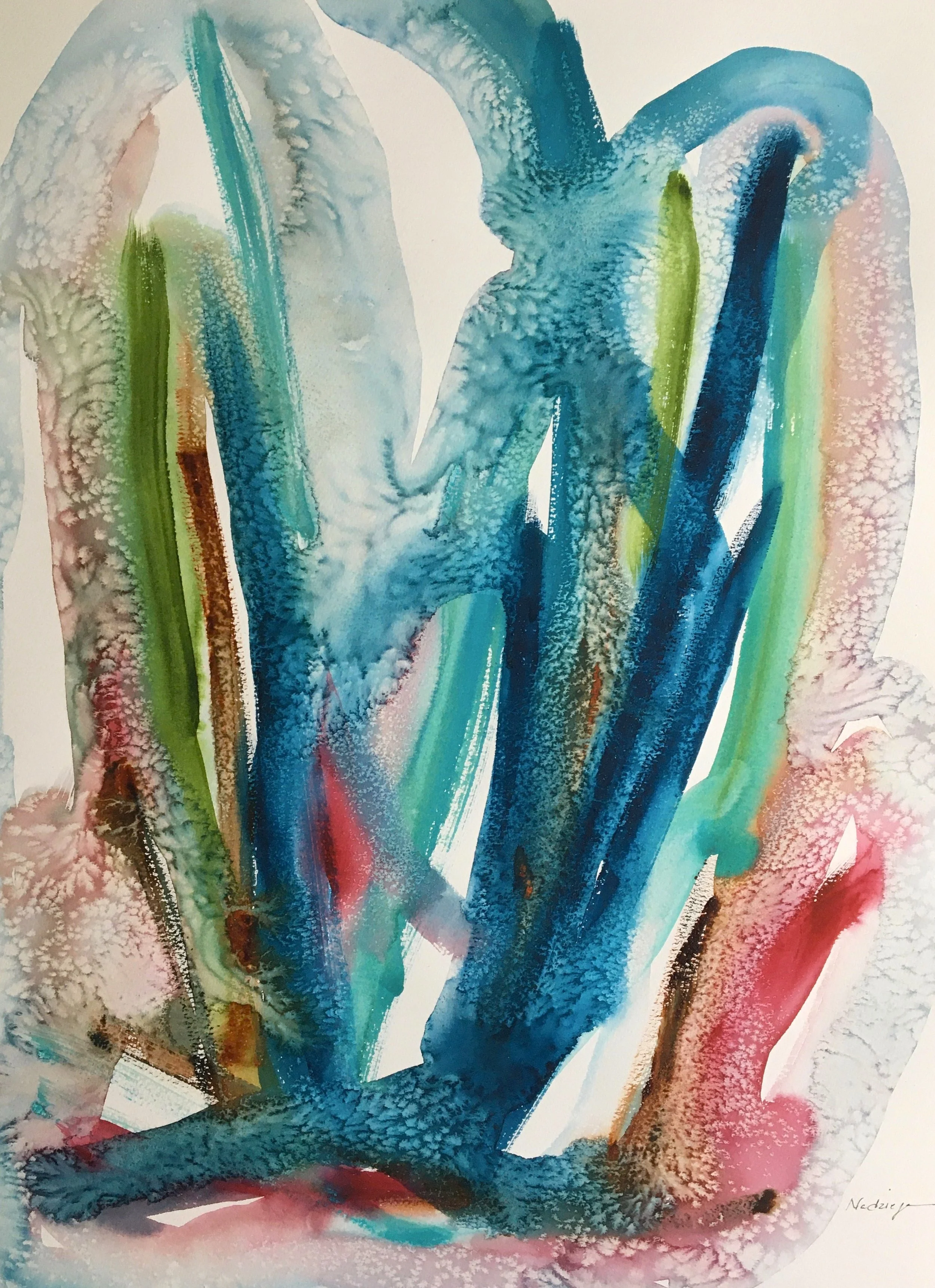 Tangled Up in Blue
Watercolor on Paper
30" x 22"